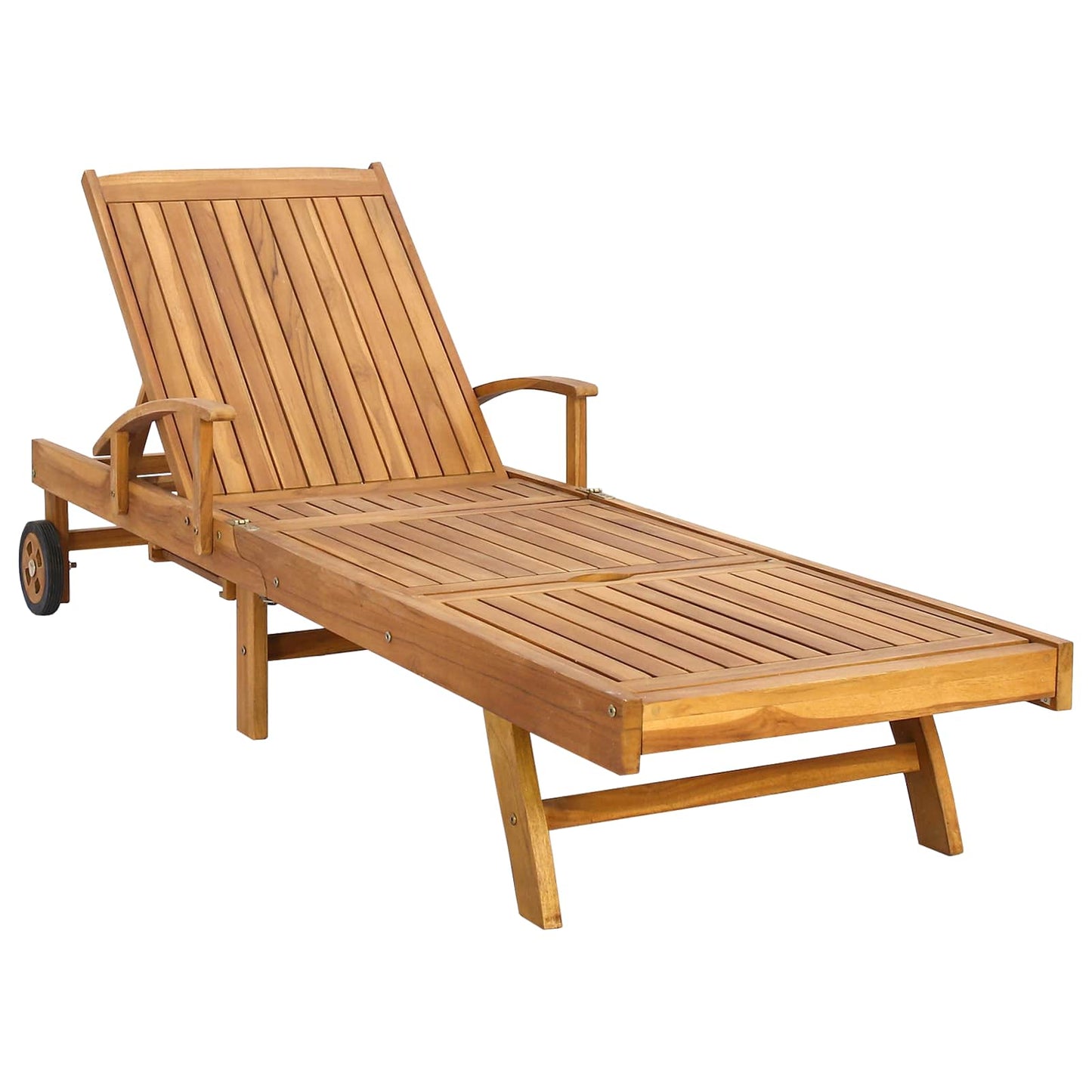 Solstol 1-person Brun Massivt Teaktre