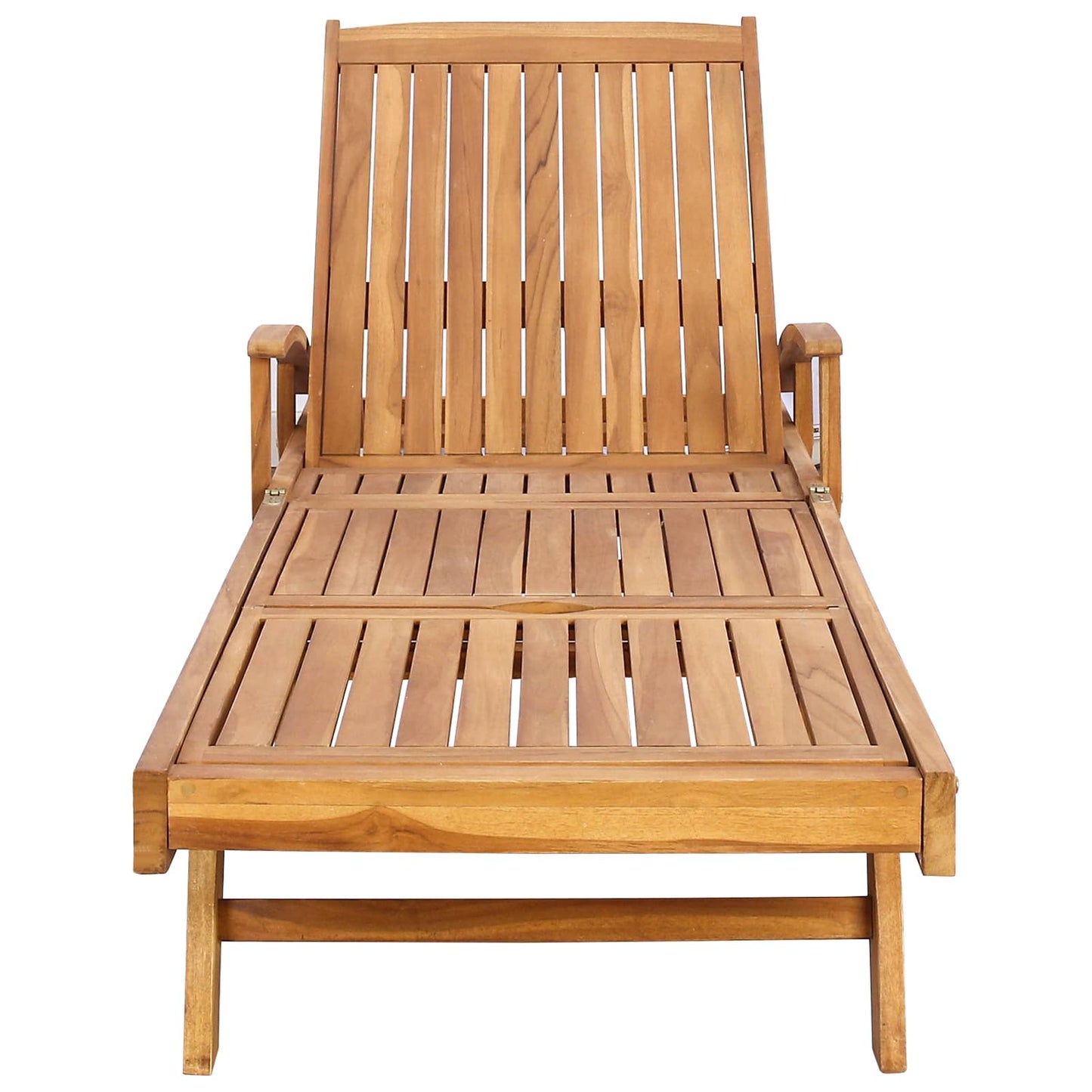 Solstol 1-person Brun Massivt Teaktre