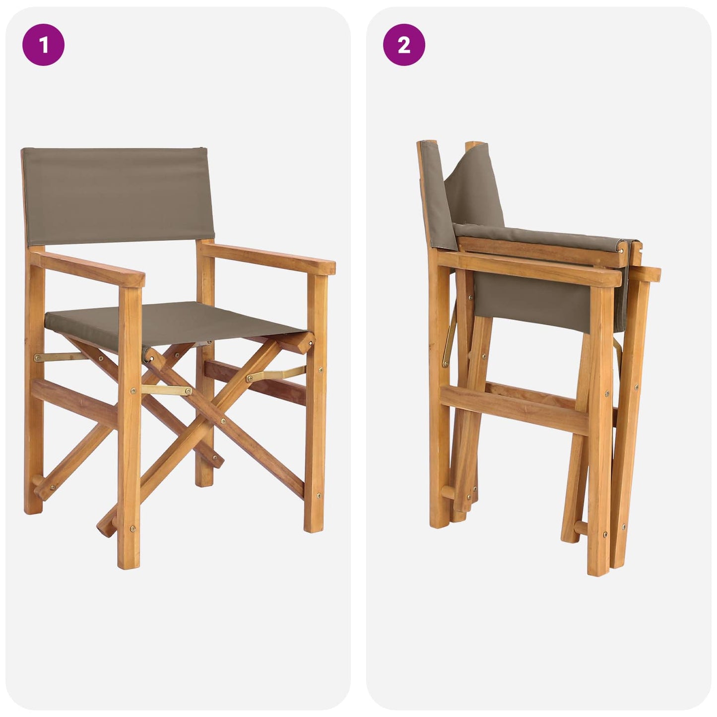 Spisestuestol 56 x 54 x 87 cm 100% Polyester Solid-Teak