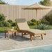Solstol Brun og Beige Polyester