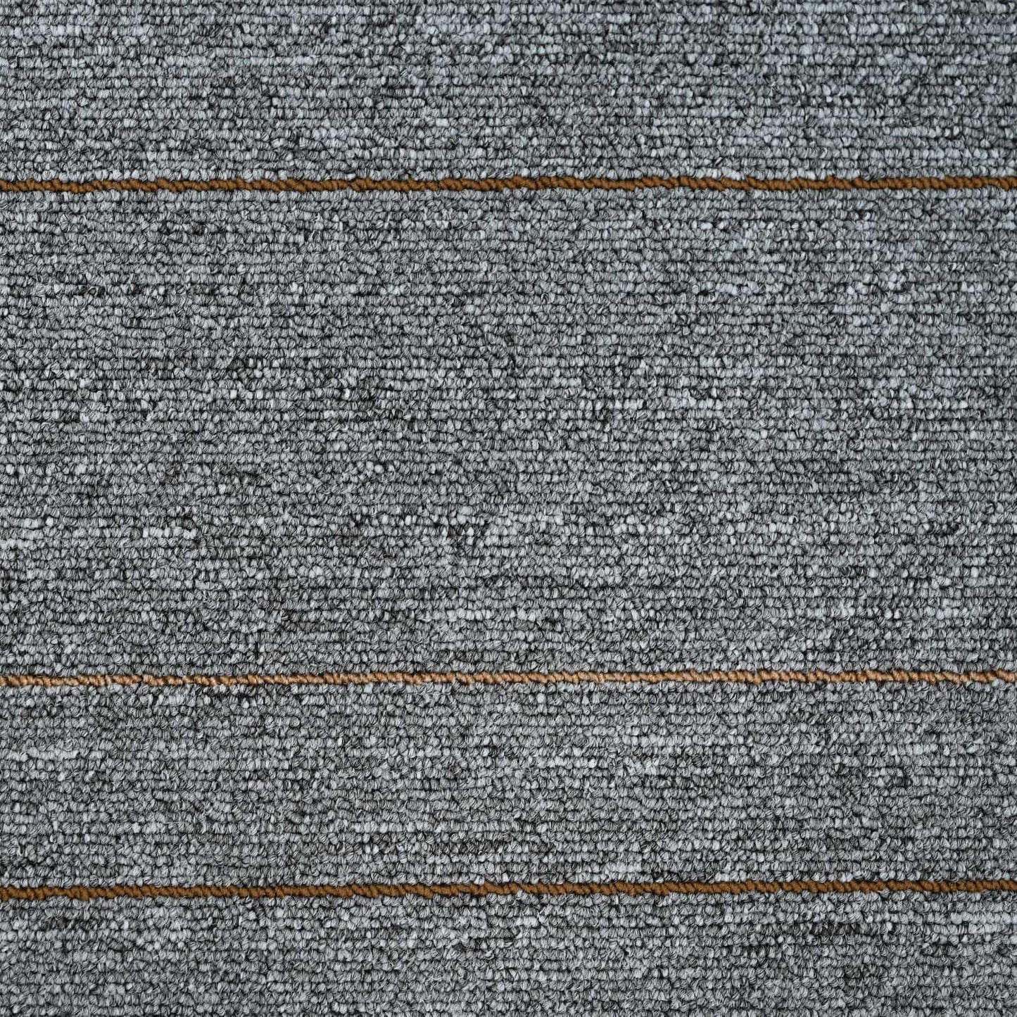Teppeflis Lys grå med stripe 50 x 50 cm 4 pcs PP og Bitumen