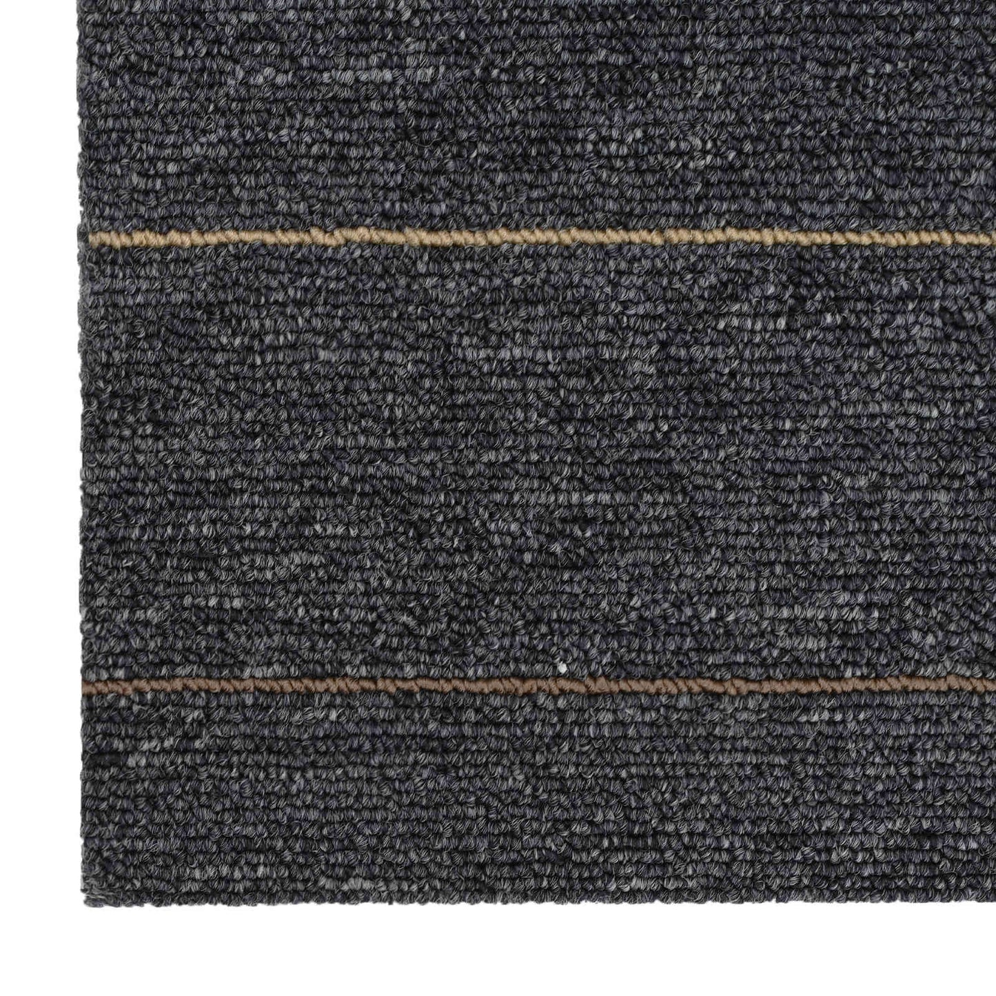 Teppeflis Mørkegrå med striper 50 x 50 cm 36 pcs PP og Bitumen