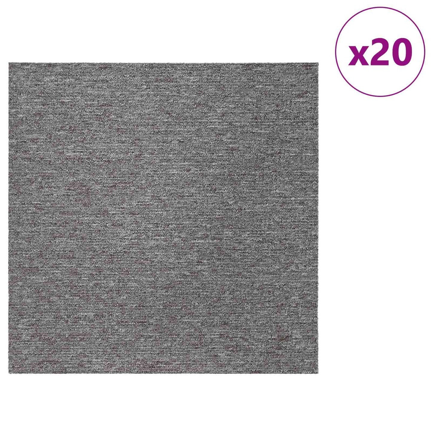 Teppeflis Brun 50 x 50 cm 20 pcs PP og Bitumen