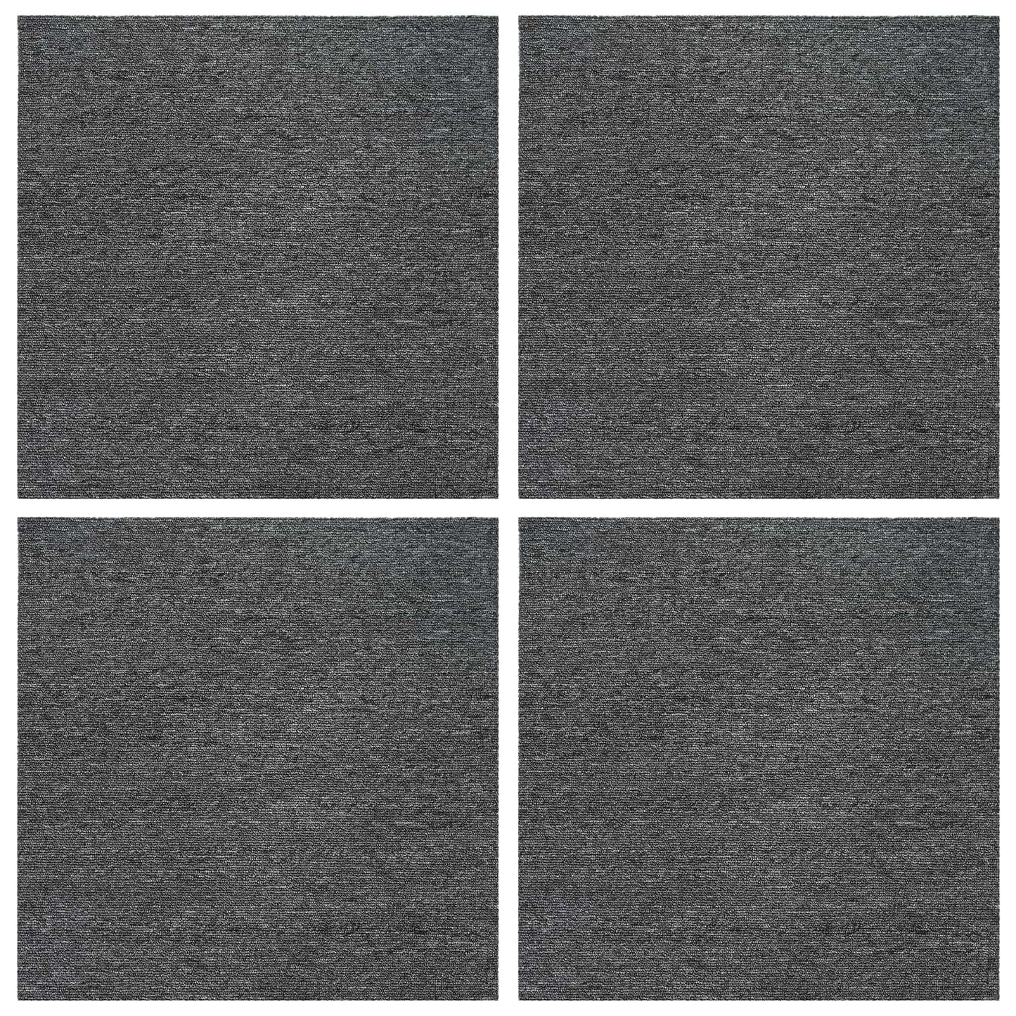 Teppeflis Mellomgrå 50 x 50 cm 4 pcs PP og Bitumen