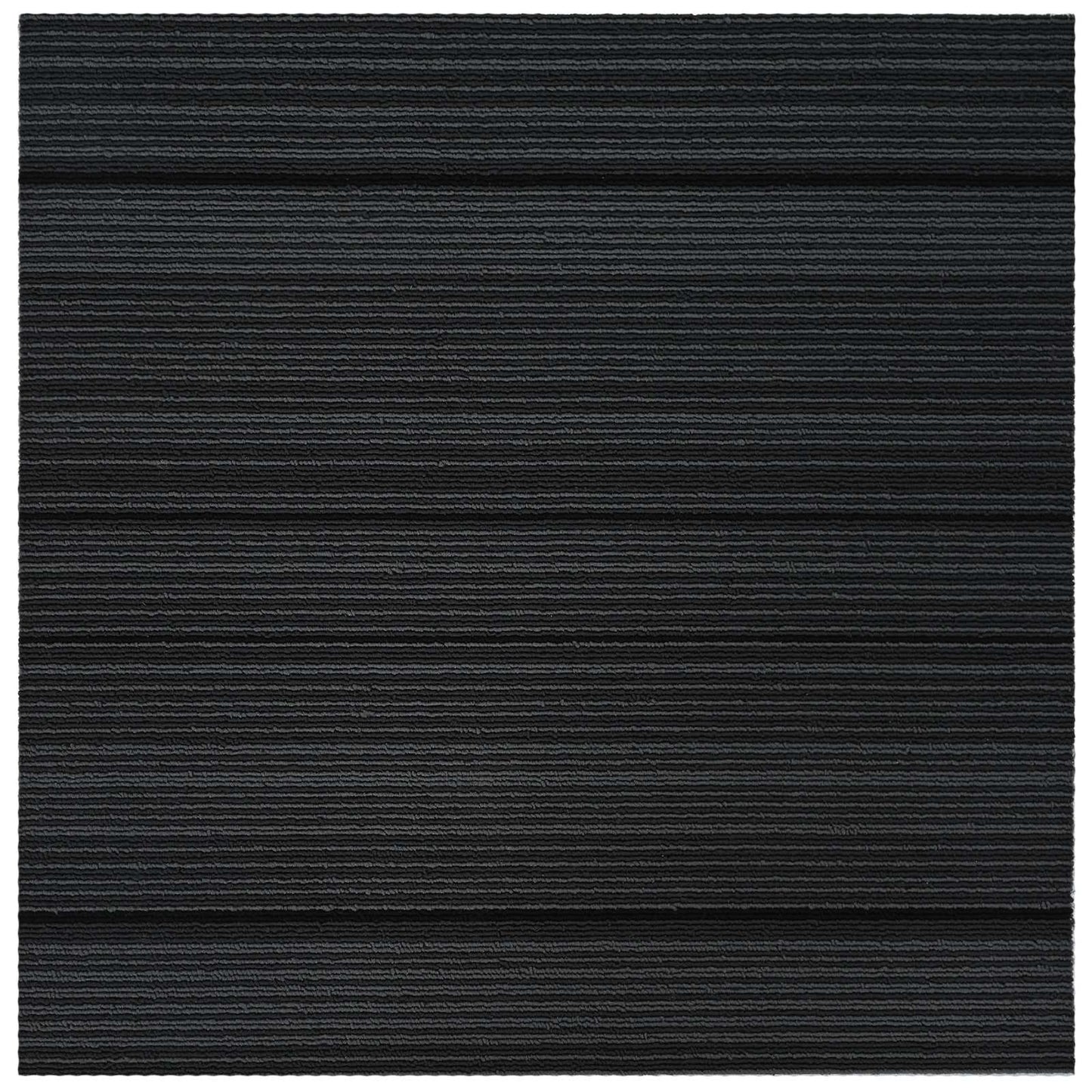 Teppeflis Stripet Lysegrå 50 x 50 cm 20 pcs PP og Bitumen