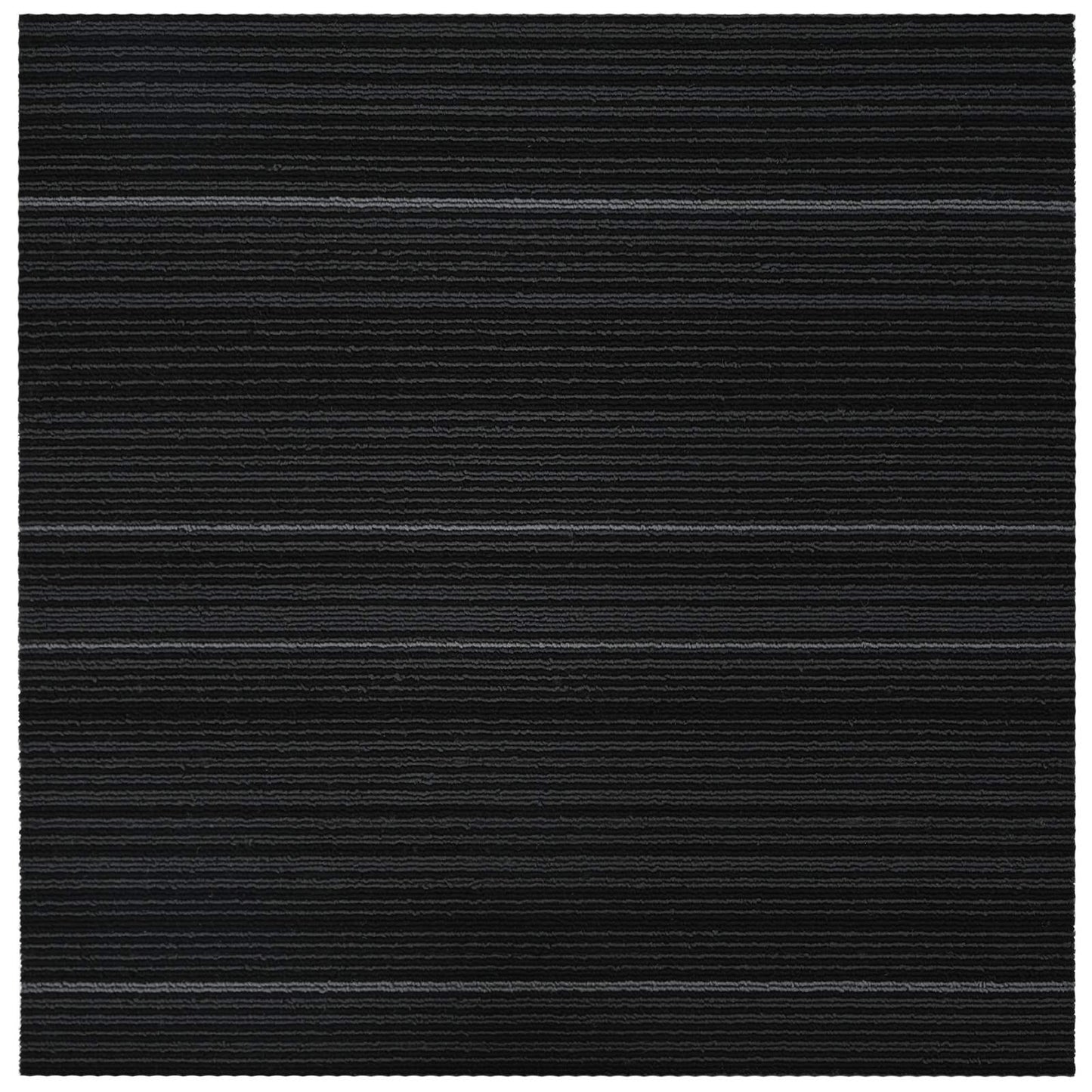 Teppeflis Stripete Mørkegrå 50 x 50 cm 20 pcs PP og Bitumen