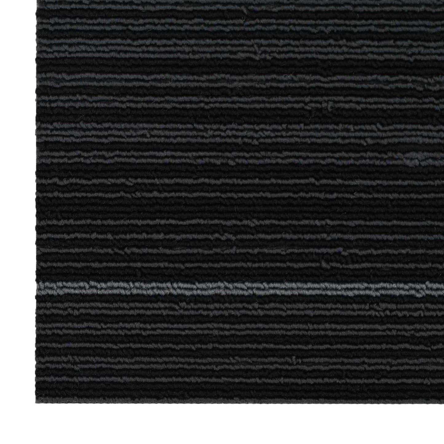Teppeflis Stripete Mørkegrå 50 x 50 cm 36 pcs PP og Bitumen