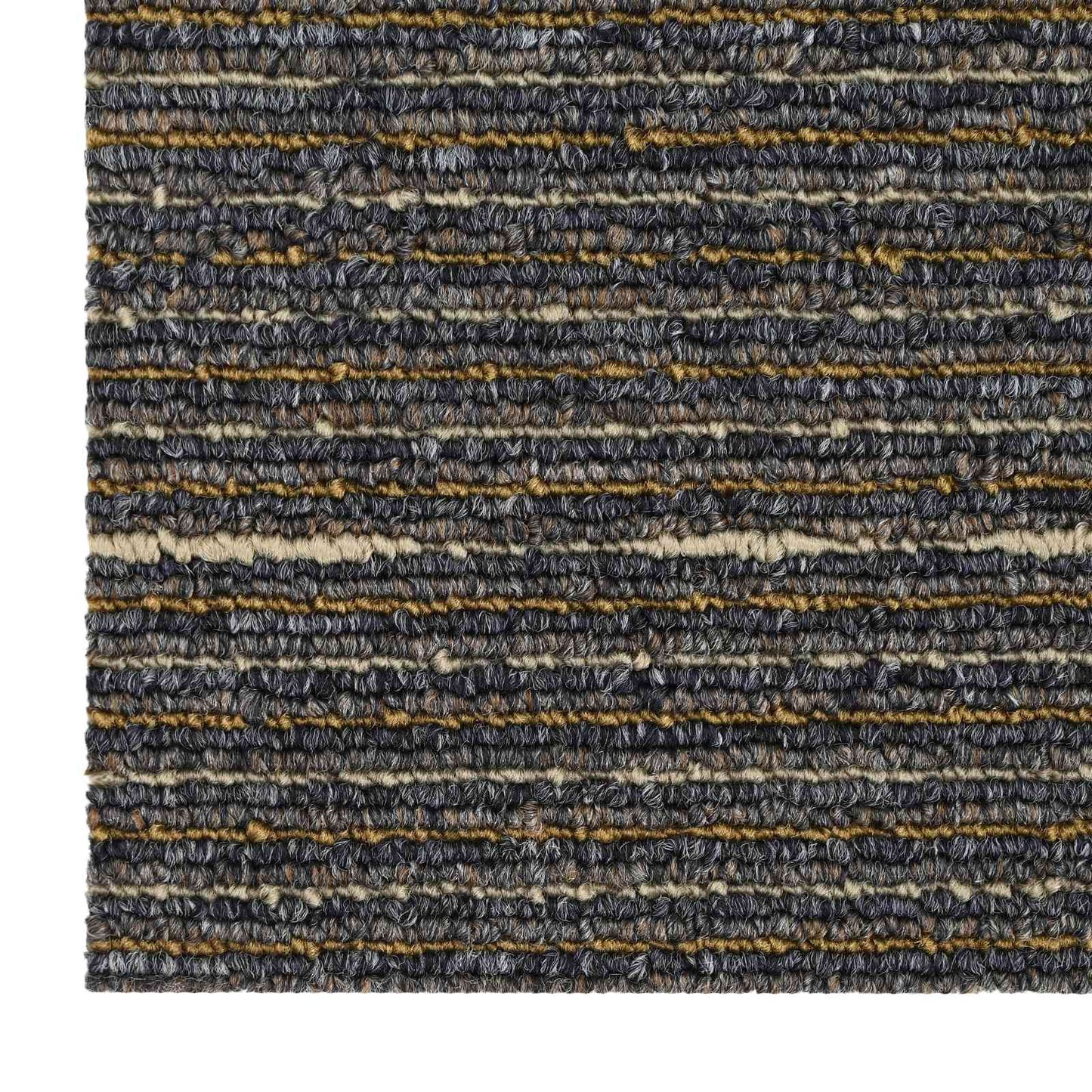 Teppeflis Stripet Lys Brun 50 x 50 cm 4 pcs PP og Bitumen