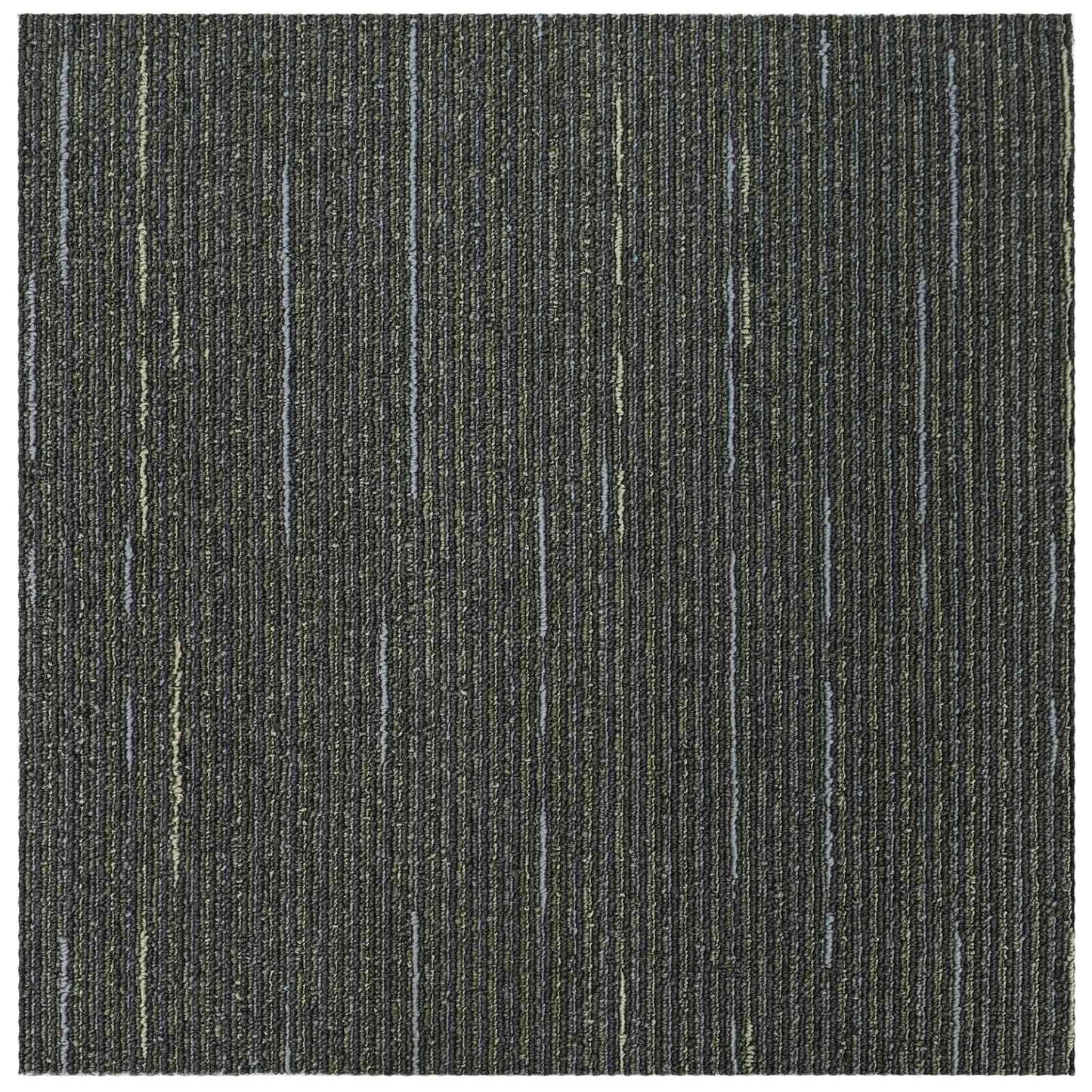 Teppeflis Stripete Lys Grønn 50 x 50 cm 20 pcs PP og Bitumen