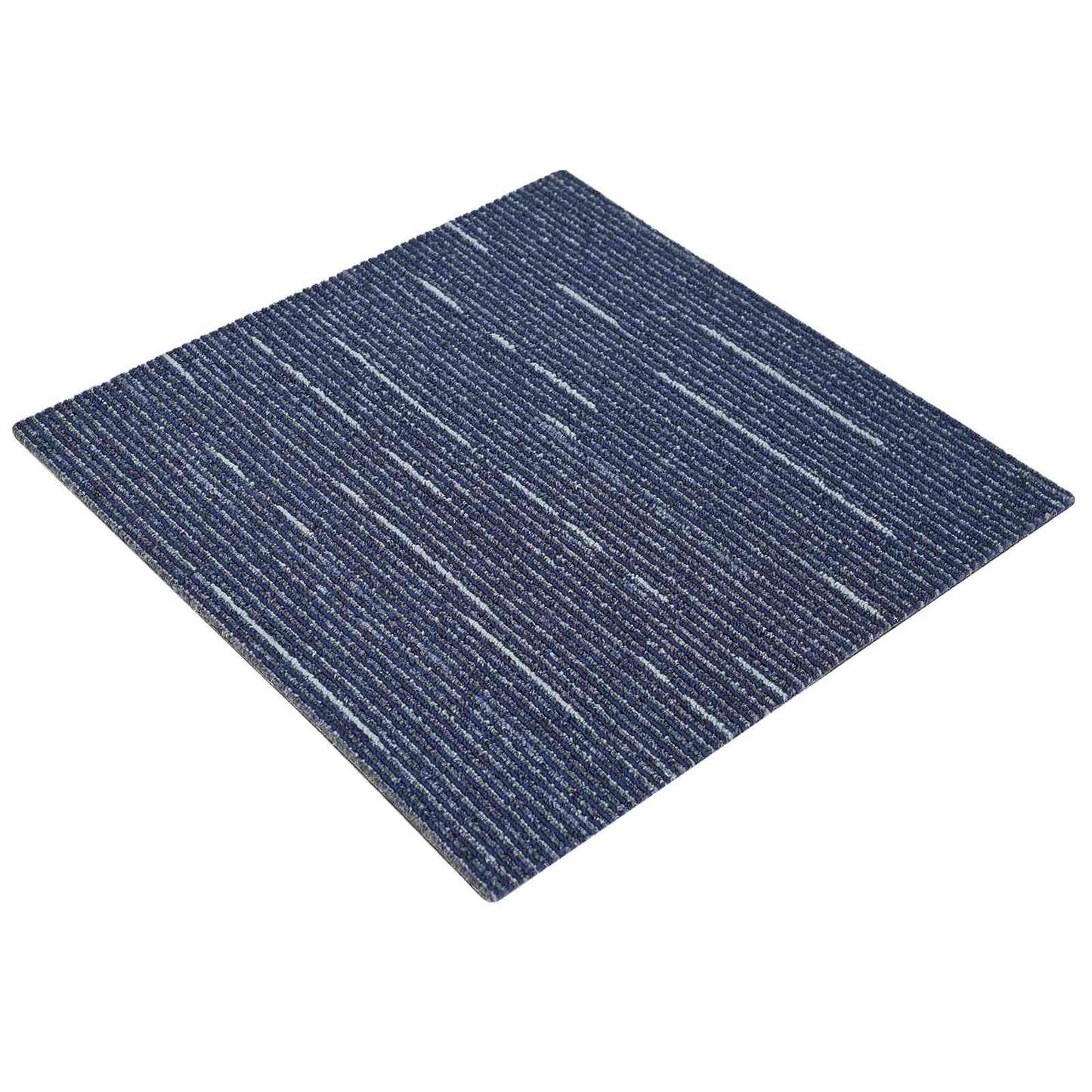 Teppeflis Stripete Blå 50 x 50 cm 4 pcs PP og Bitumen