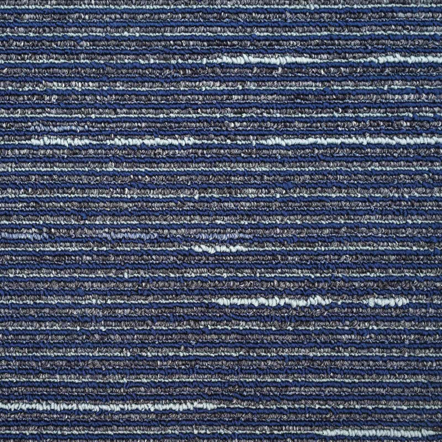 Teppeflis Stripete Blå 50 x 50 cm 20 pcs PP og Bitumen