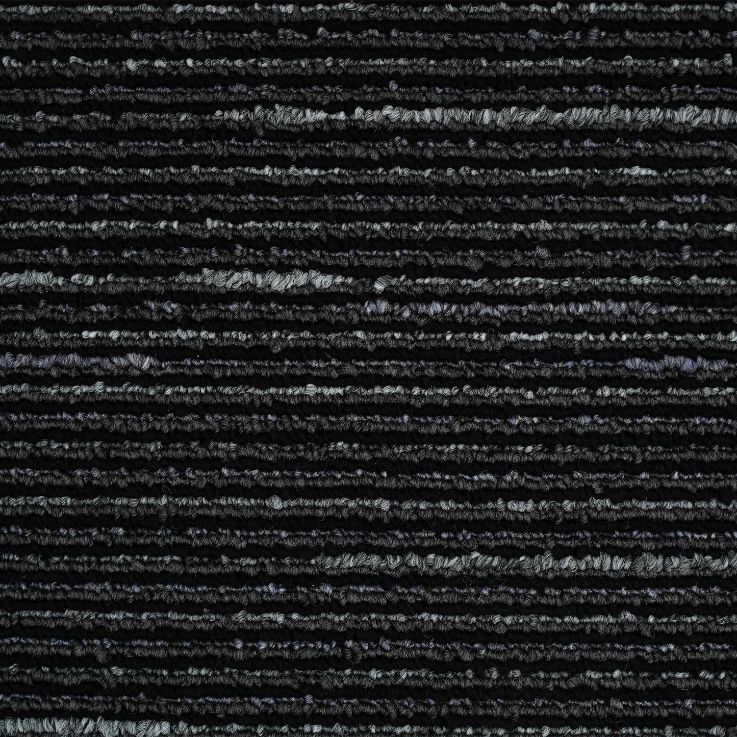 Teppeflis Stripete Svart 50 x 50 cm 20 pcs PP og Bitumen