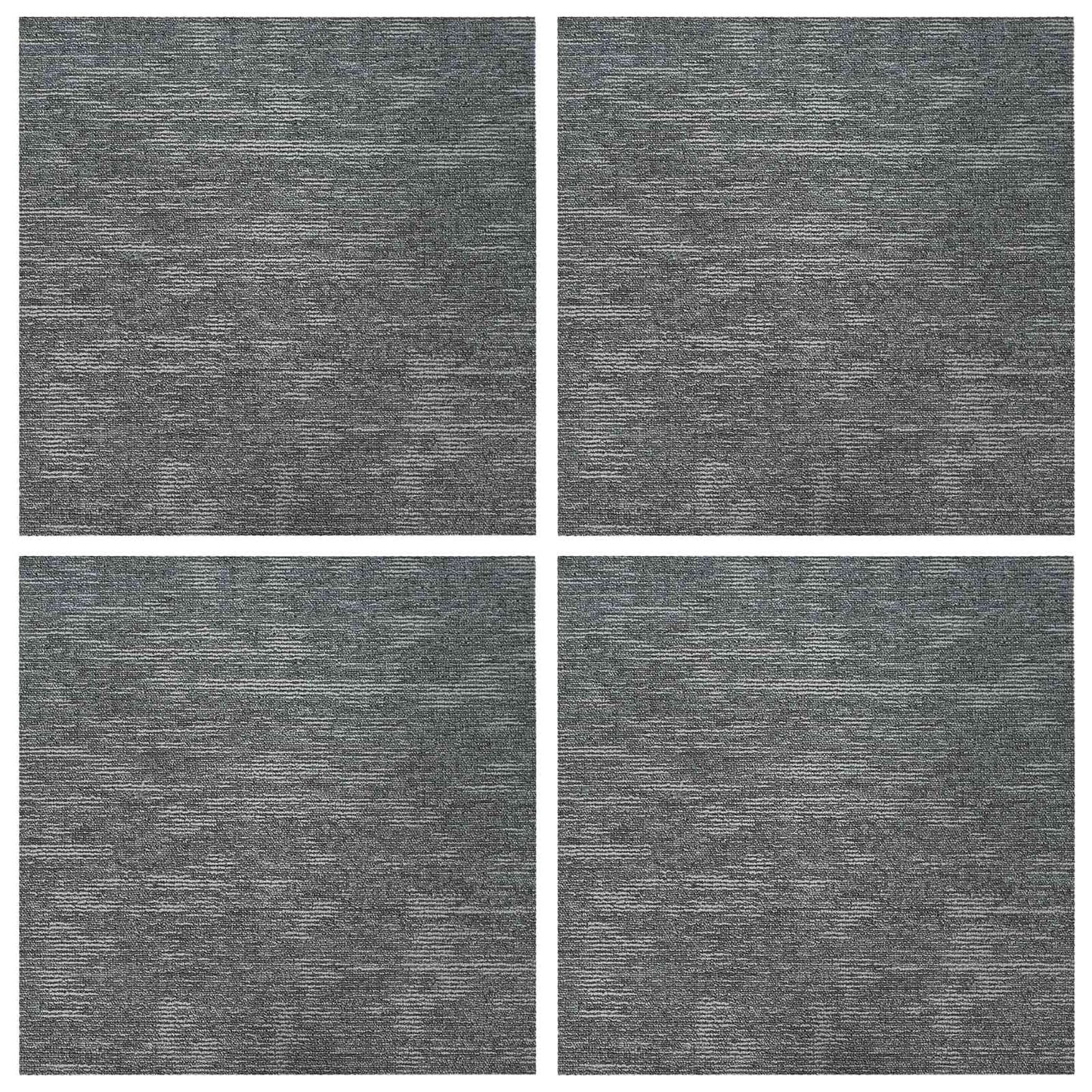Teppeflis Stein Grå 50 x 50 cm 4 pcs PP og Bitumen