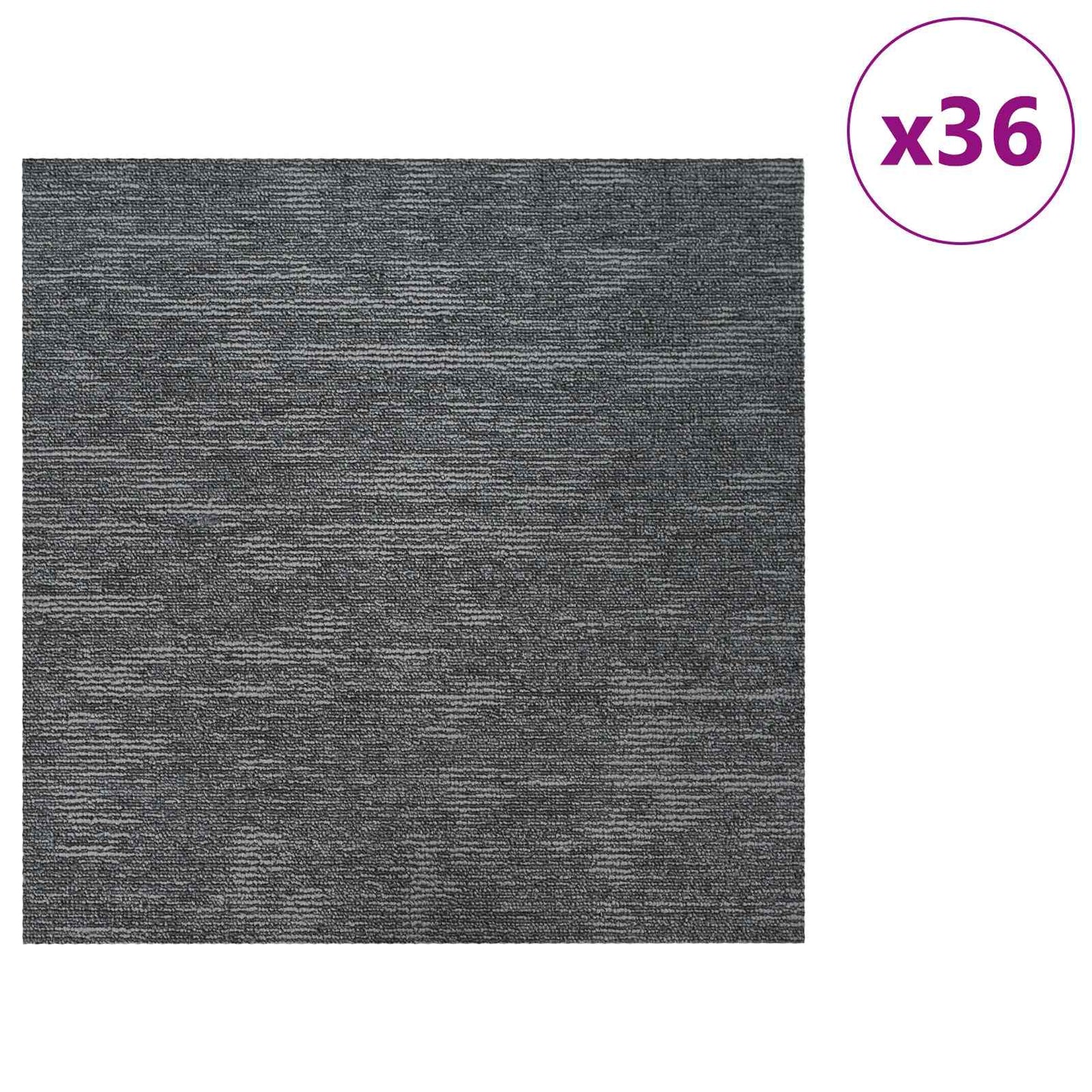 Teppeflis Himmelsgrå 50 x 50 cm 36 pcs PP og Bitumen