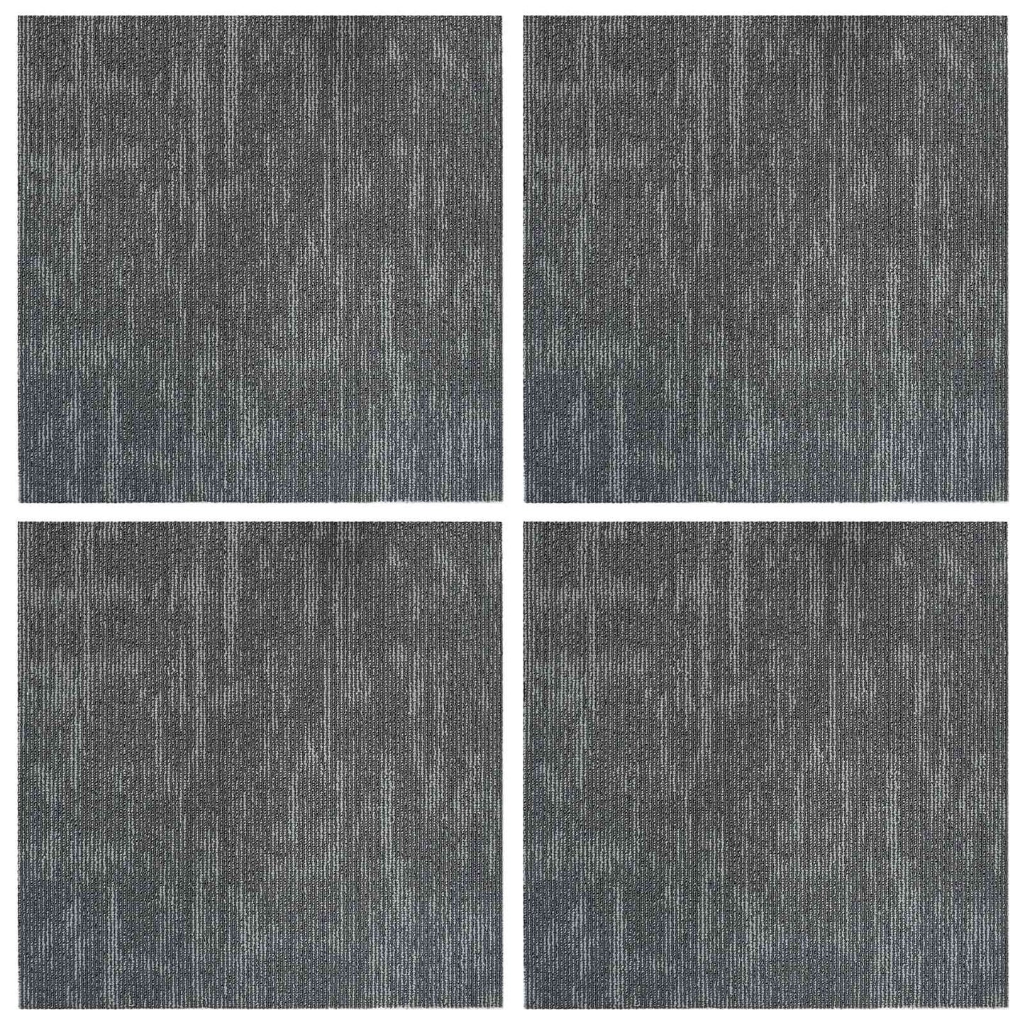 Teppeflis Betonggrå 50 x 50 cm 4 pcs PP og Bitumen