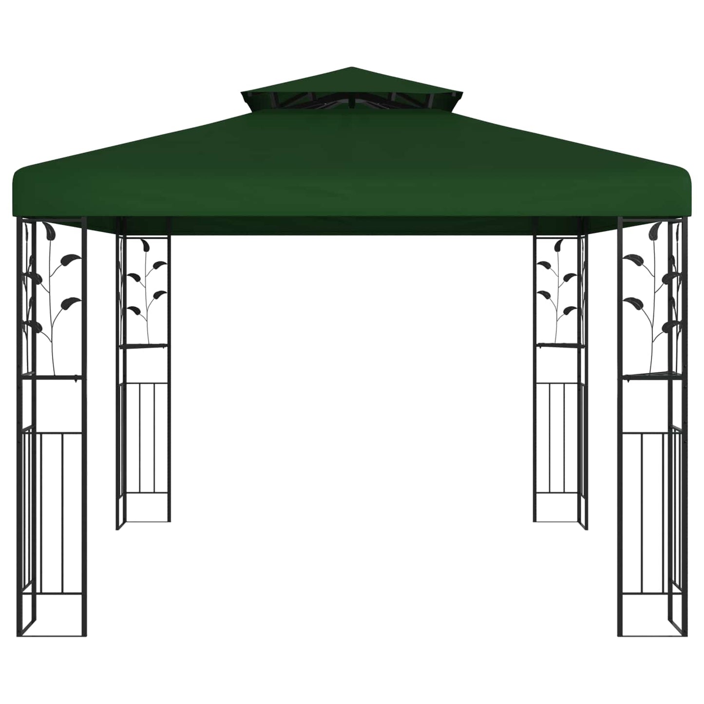 Paviljong 3 x 3 x 2,68 m Grønn Polyester og stål