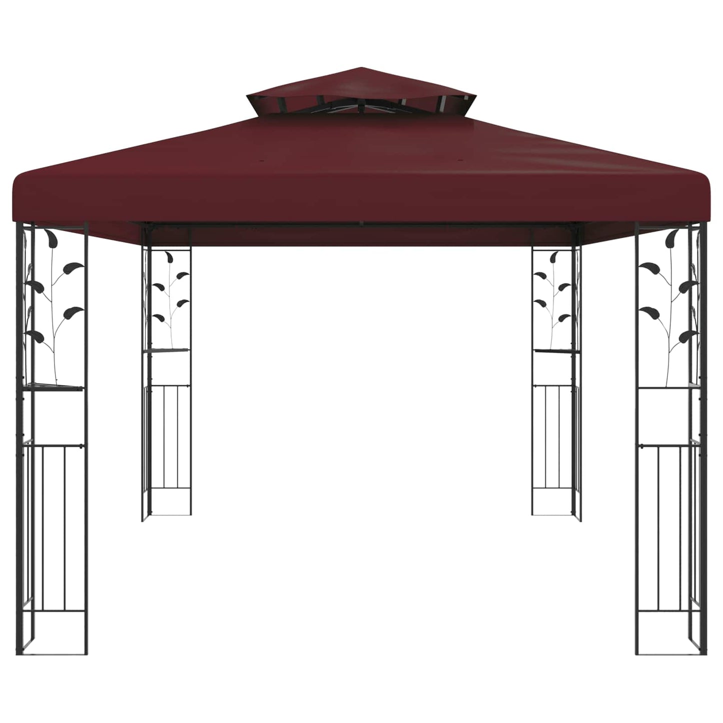 Paviljong 3,97 x 2,96 x 2,68 m Vinrød Polyester og stål