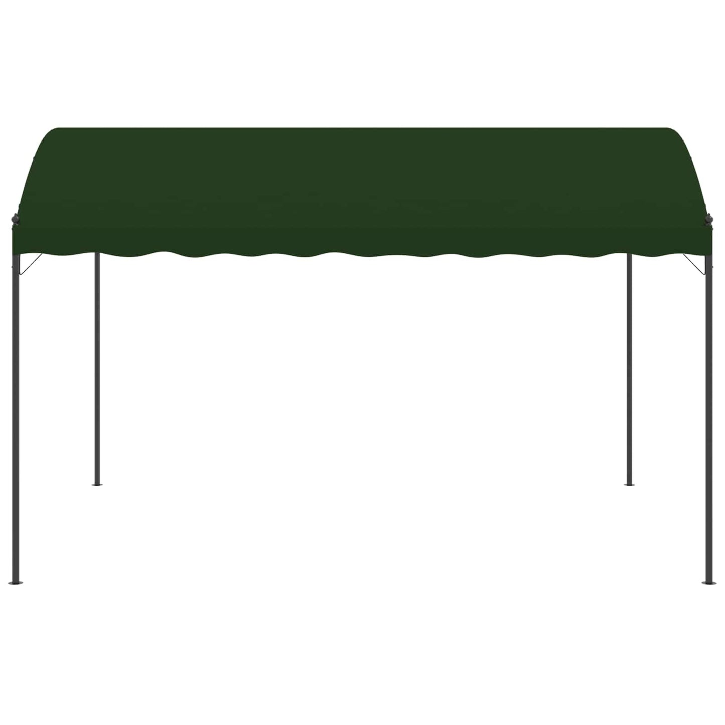 Paviljong 4 x 3 x 2,6 m Grønn Polyester og stål
