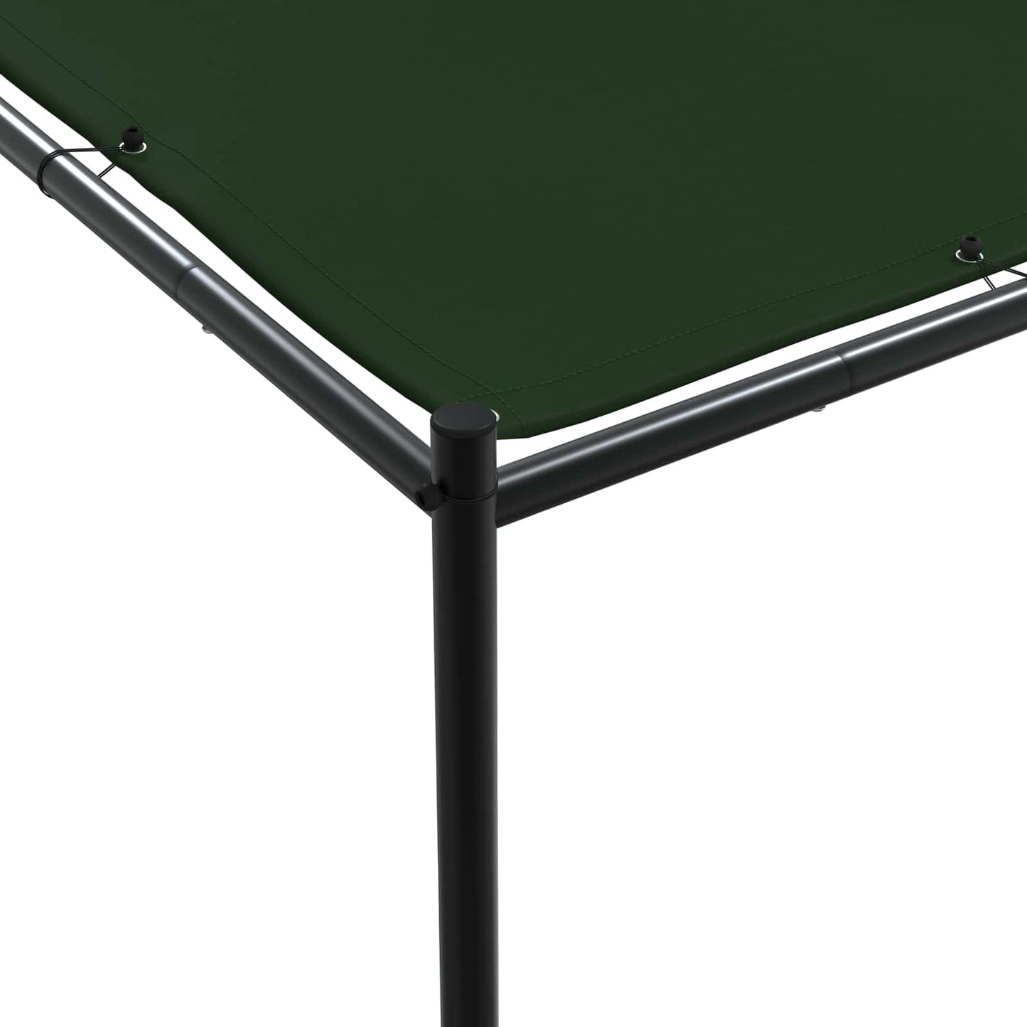 Paviljong 4 x 3,98 x 2,67 m Grønn Polyester og stål