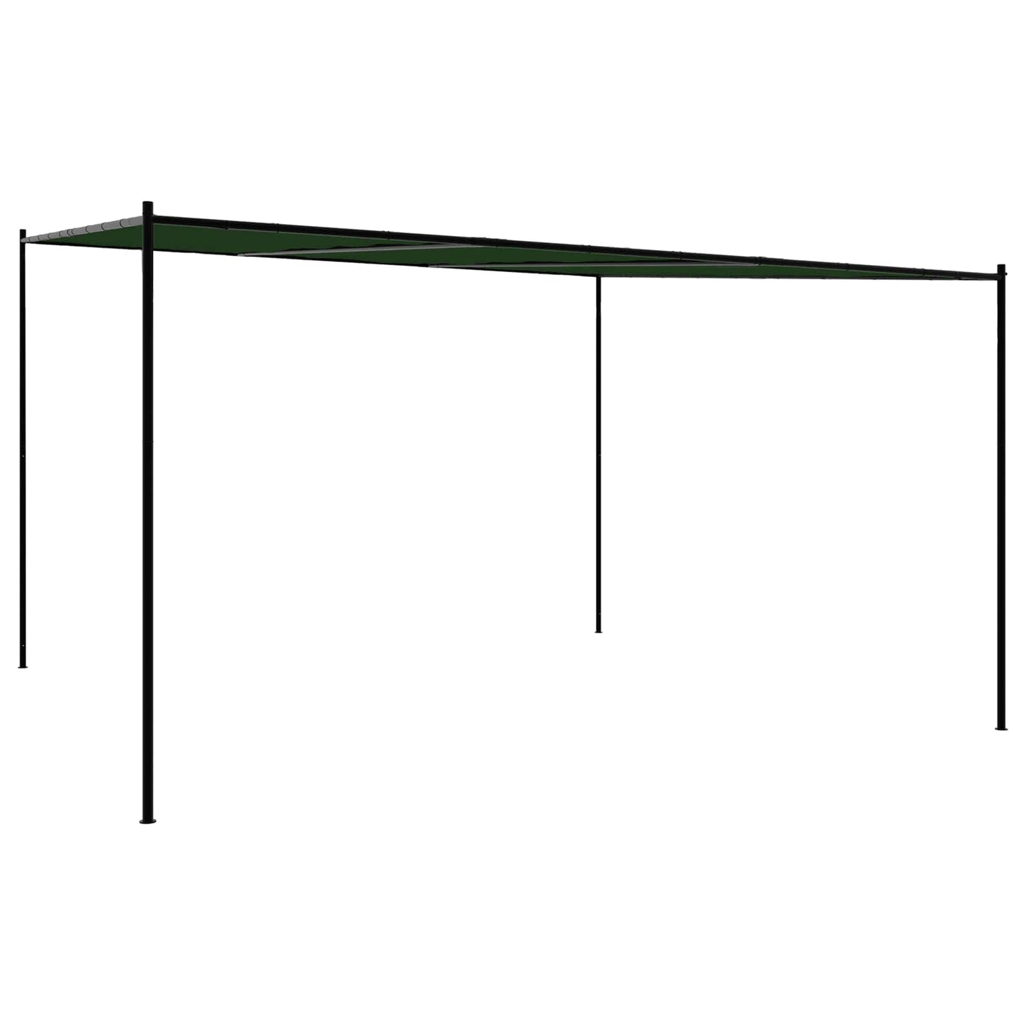 Paviljong 4 x 3,98 x 2,67 m Grønn Polyester og stål