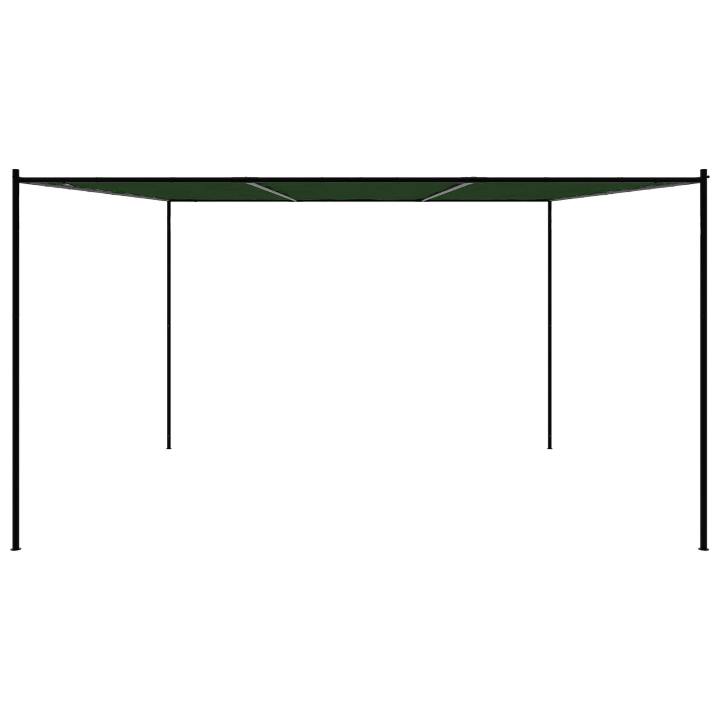 Paviljong 4 x 3,98 x 2,67 m Grønn Polyester og stål