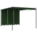 Paviljong 4 x 3 x 2,3 m Grønn Polyester og stål