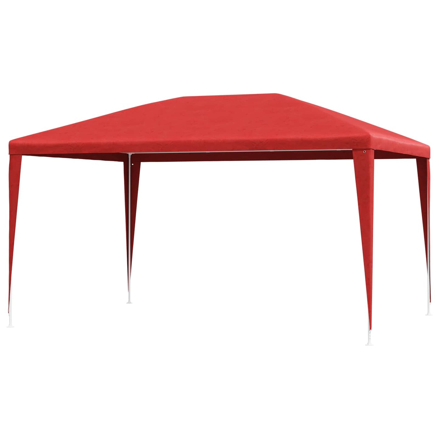 Partytelt 400 x 300 x 255 cm Rød PE og stål