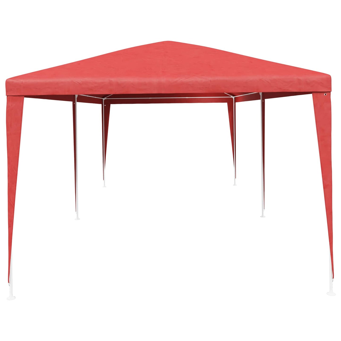 Partytelt Rød 600 x 300 x 255 cm PE og stål
