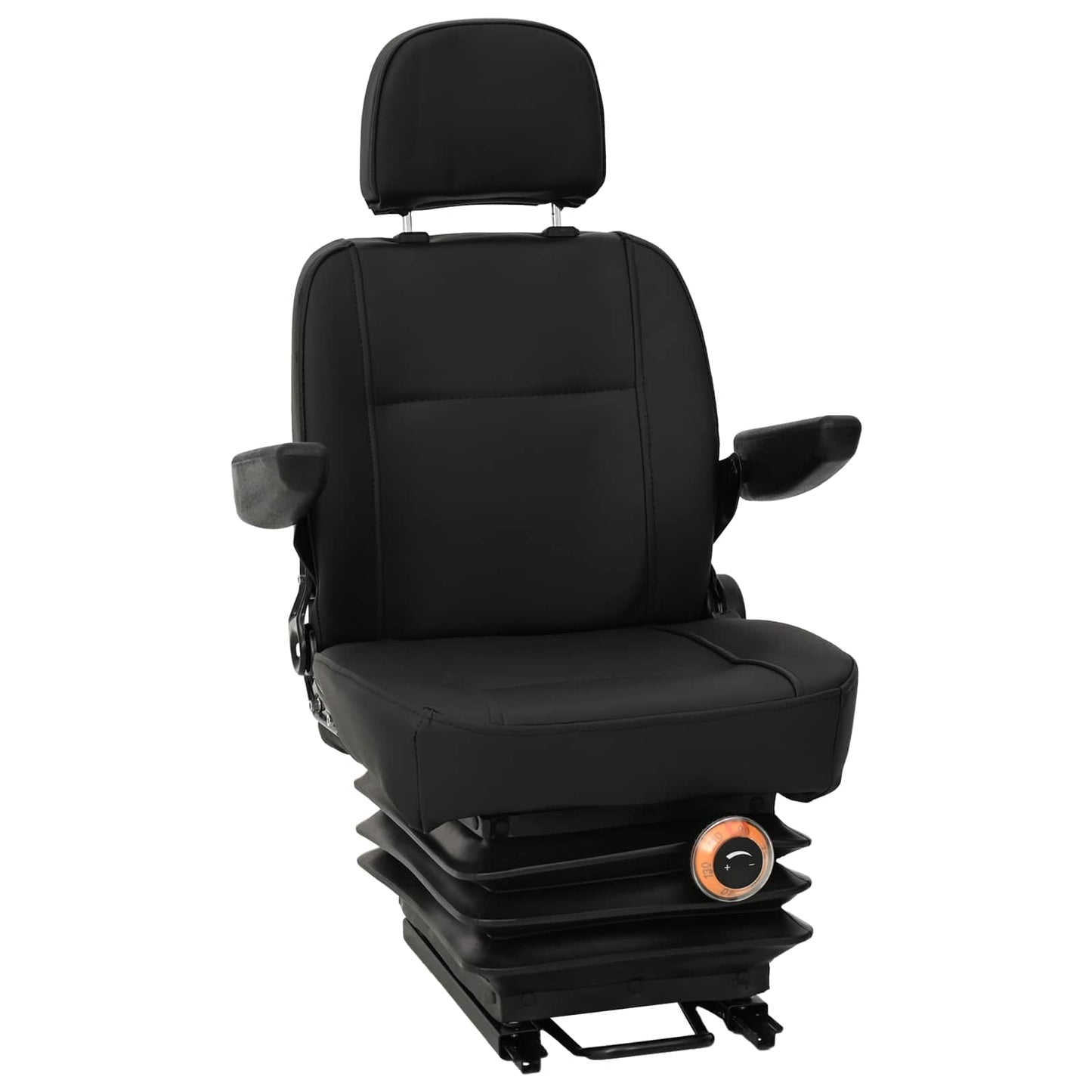 Traktor sete med oppheng Svart 56 x 57 x 87 cm Stål og PVC