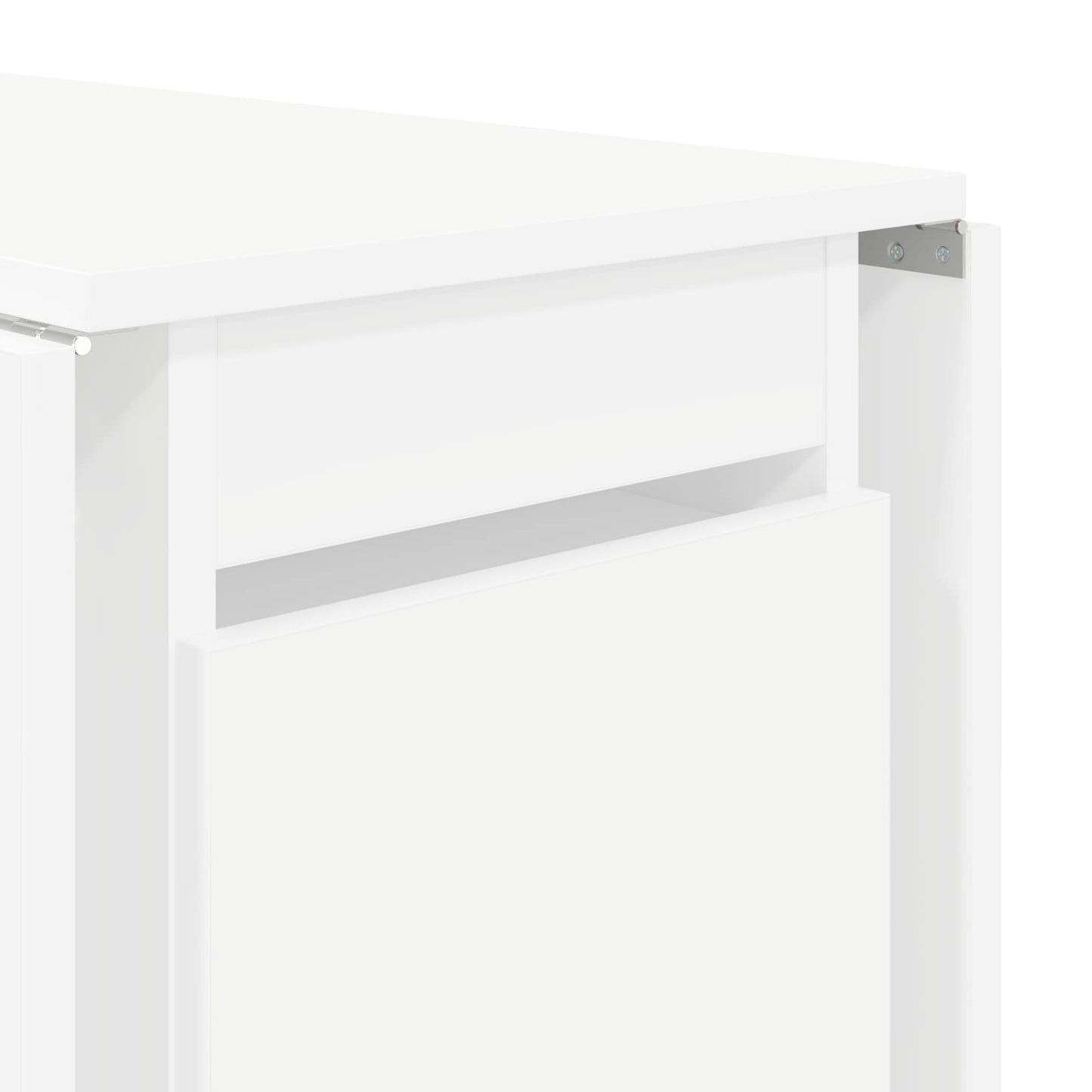 Spisebord 140 x 80 x 77 cm Konstruert tre Hvit Rektangulær