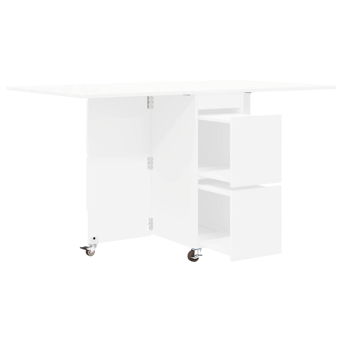Spisebord 140 x 80 x 77 cm Konstruert tre Hvit Rektangulær