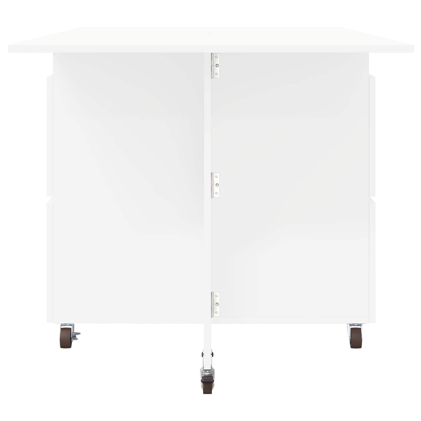 Spisebord 140 x 80 x 77 cm Konstruert tre Hvit Rektangulær