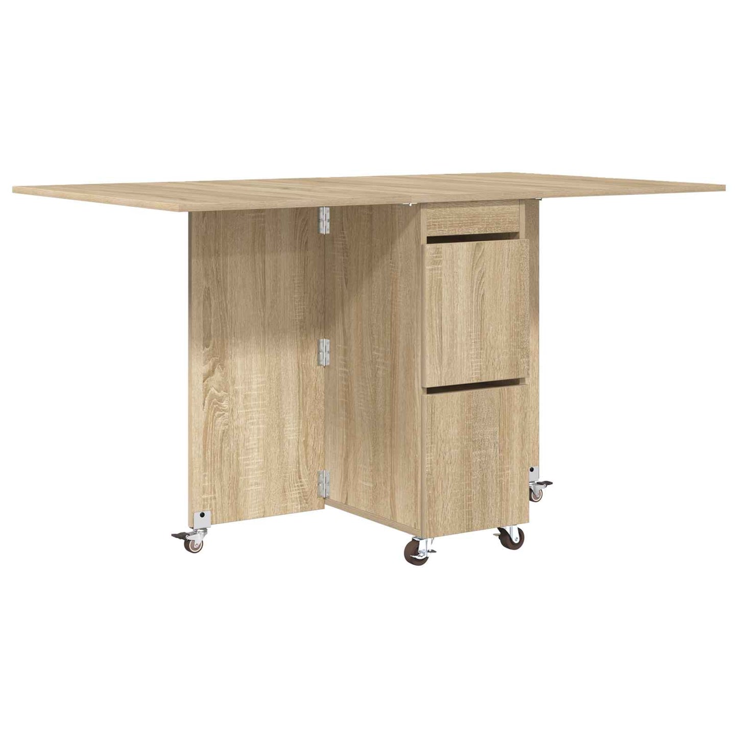 Spisebord 140 x 80 x 77 cm Konstruert tre Sonoma eik