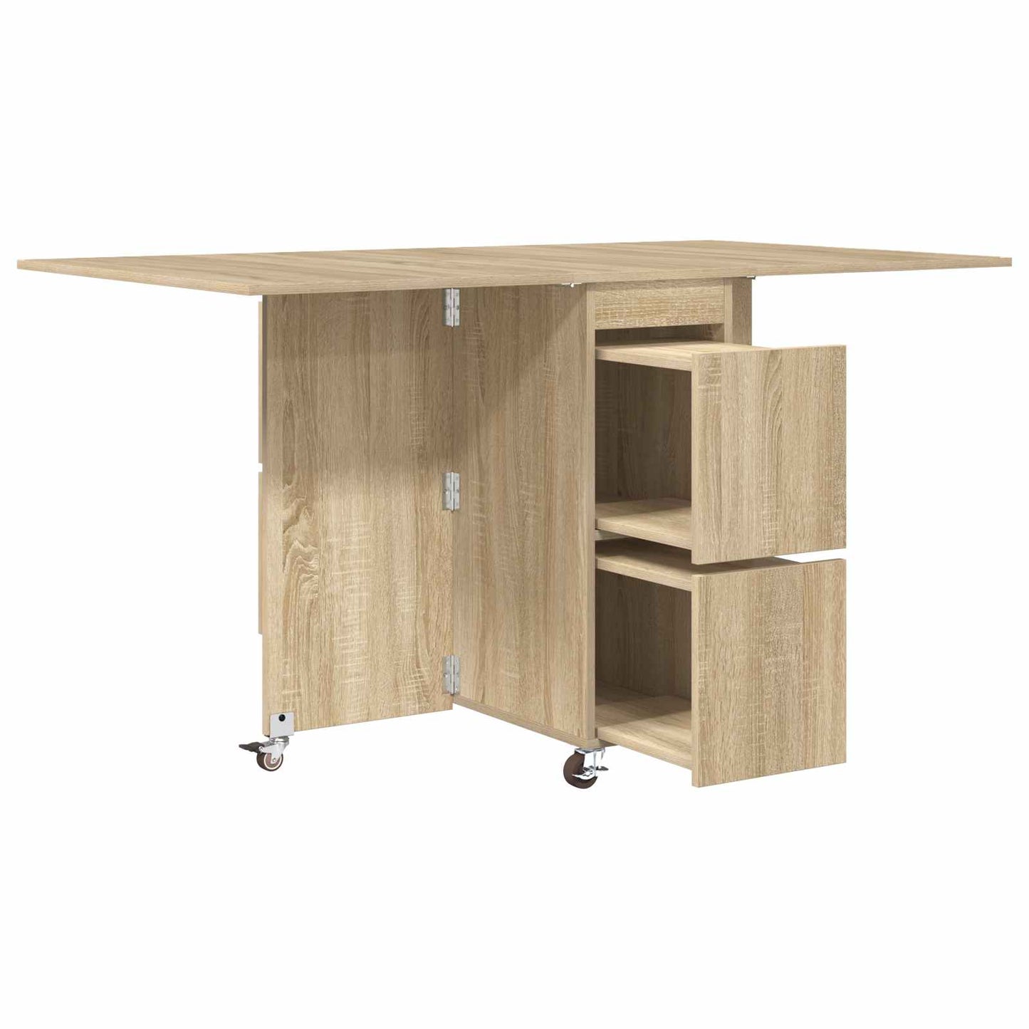 Spisebord 140 x 80 x 77 cm Konstruert tre Sonoma eik