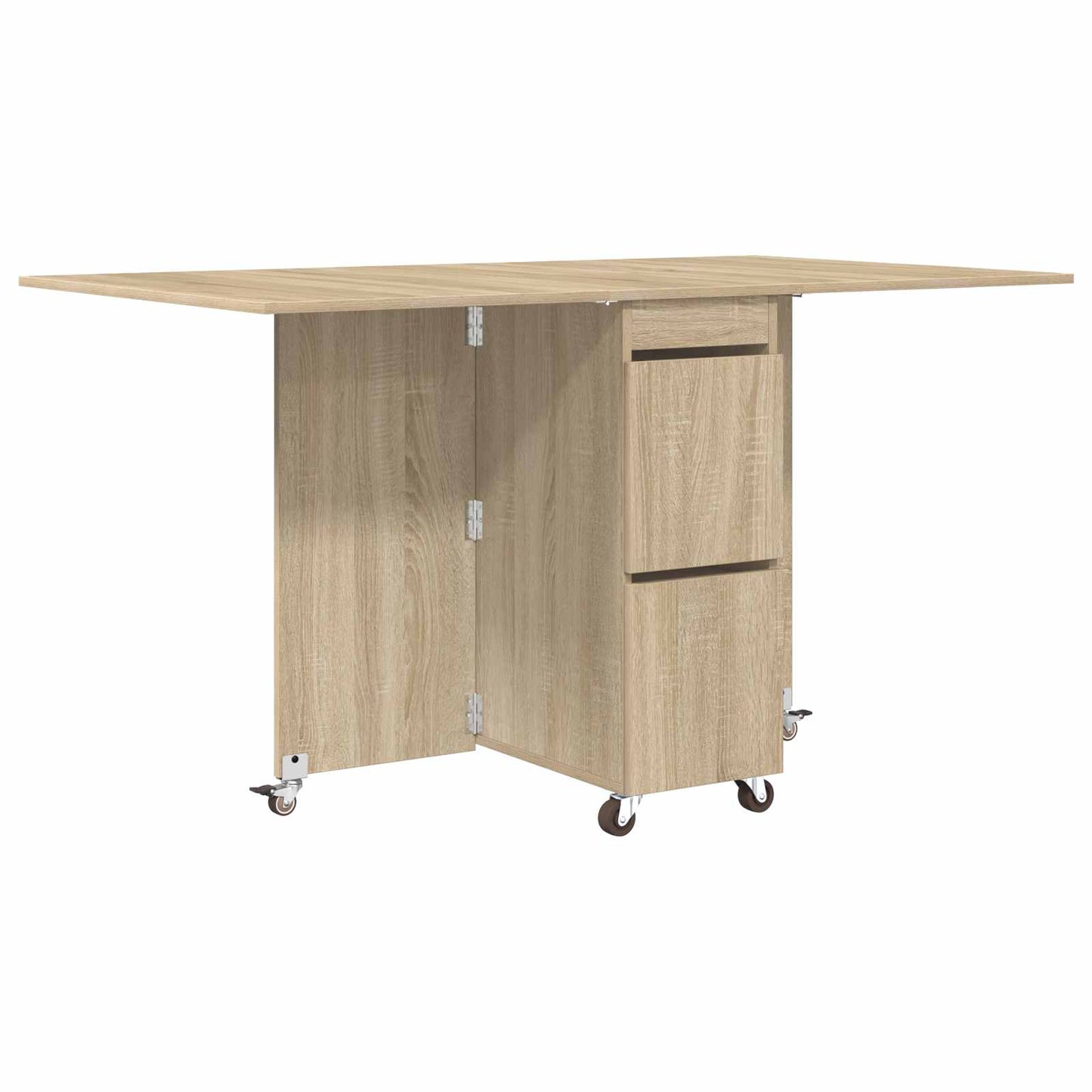 Spisebord 140 x 80 x 77 cm Konstruert tre Sonoma eik