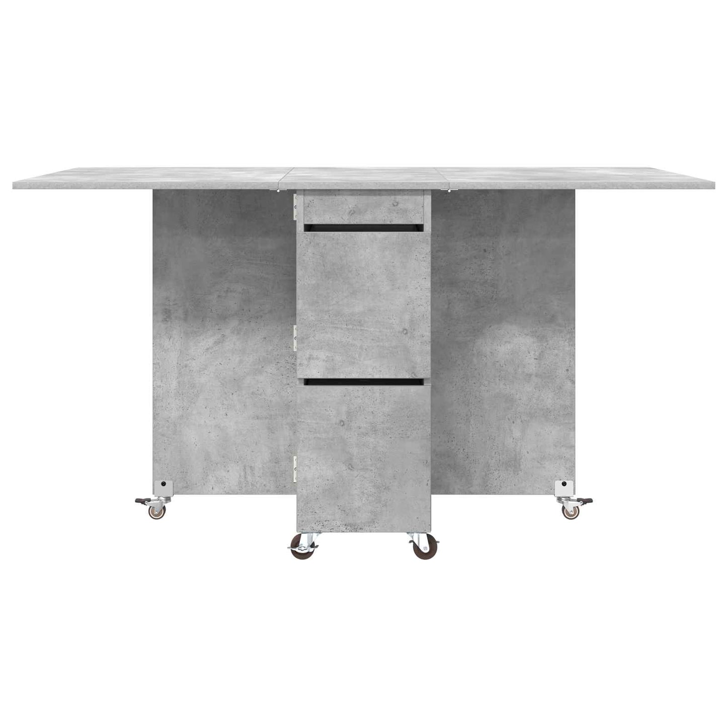 Spisebord 2 pcs 140 x 80 x 77 cm Konstruert tre Betonggrå