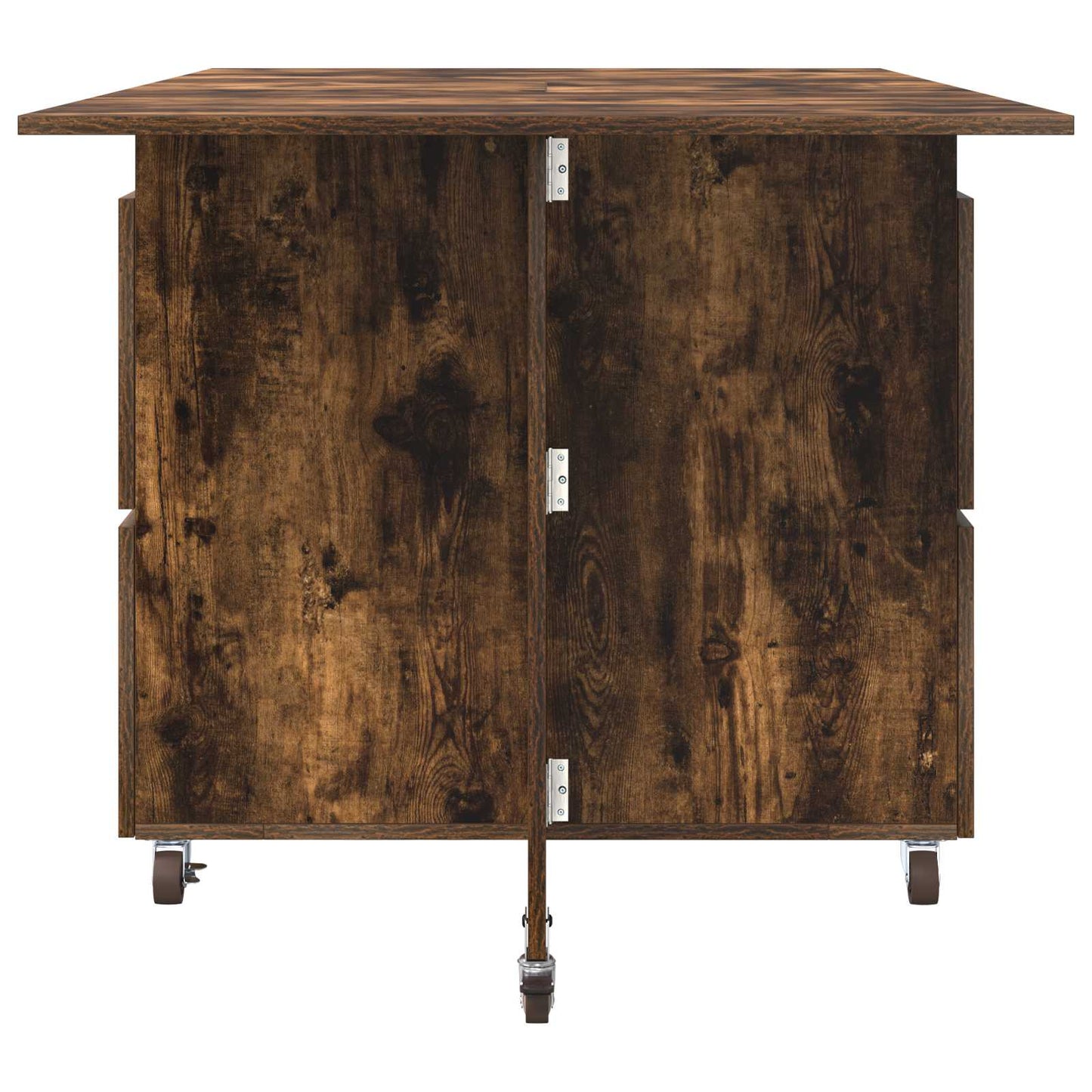 Spisebord 2 pcs 140 x 80 x 77 cm Konstruert tre Røkt Eik