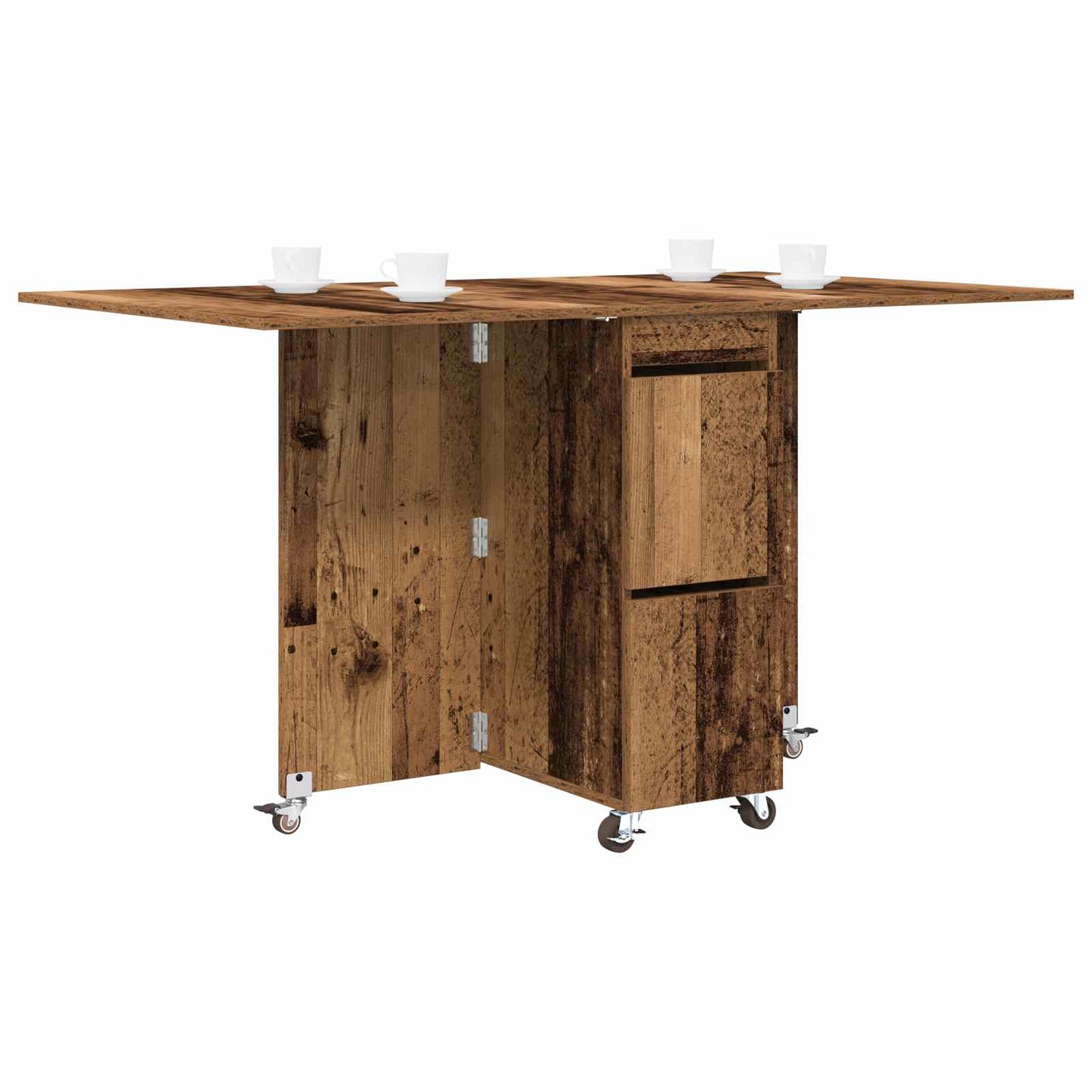 Spisebord 2 pcs 140 x 80 x 77 cm Konstruert tre Gammelt tre