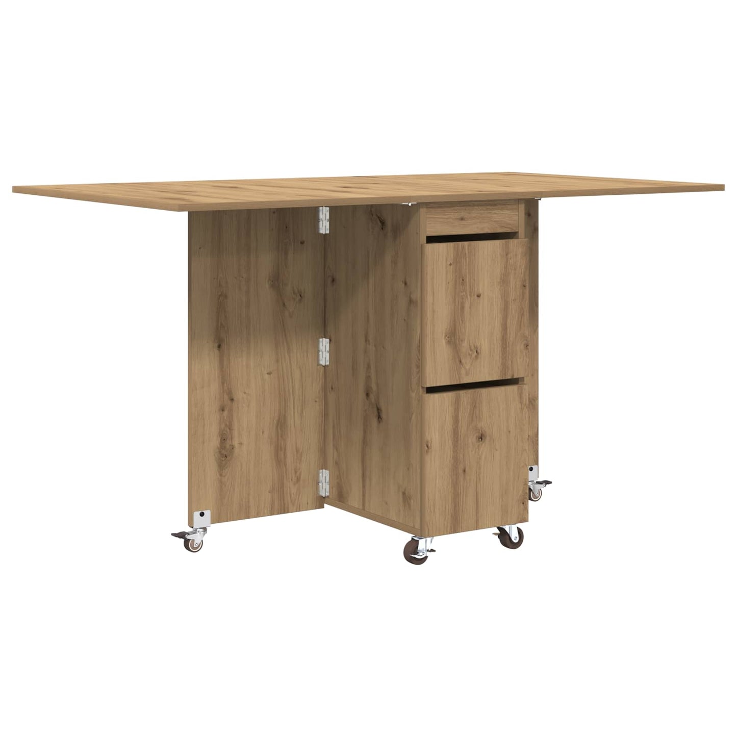Spisebord 2 pcs 140 x 80 x 77 cm Konstruert tre Artisan eik