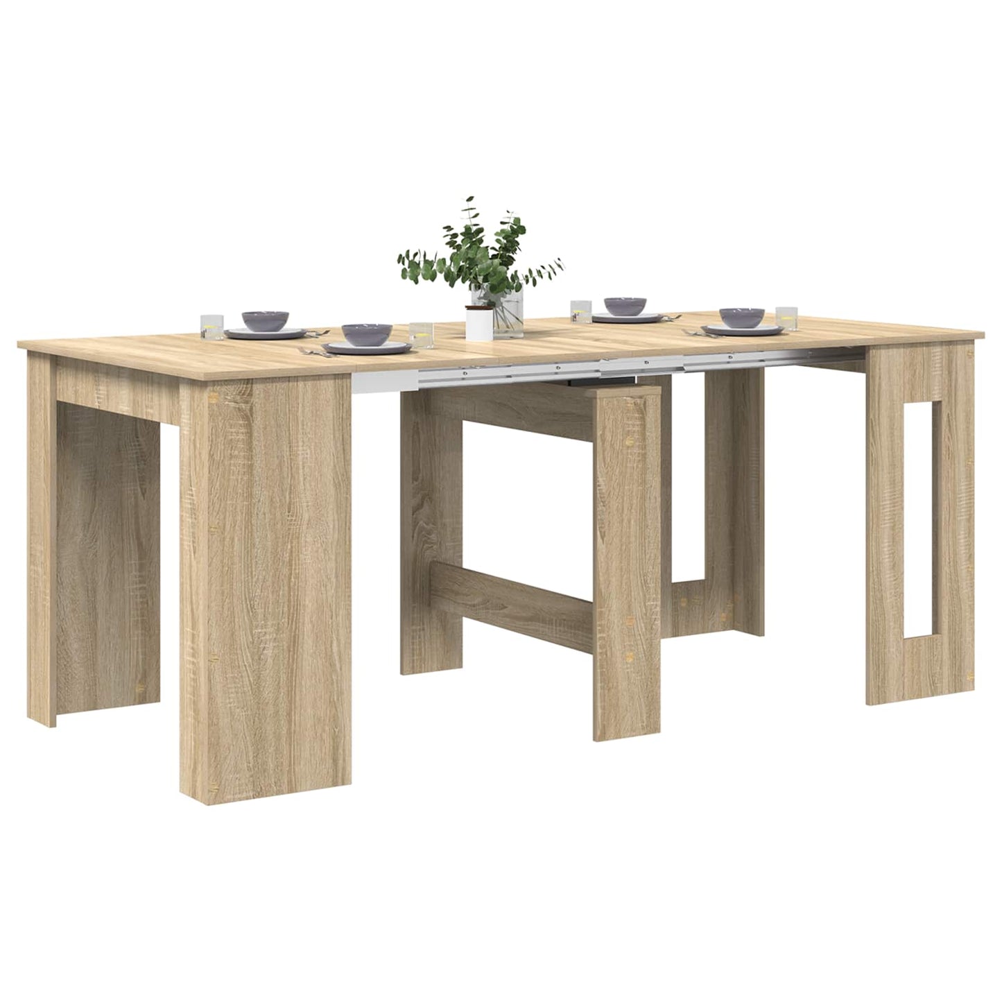 Spisebord 180 x 85 x 75 cm Konstruert tre Sonoma eik