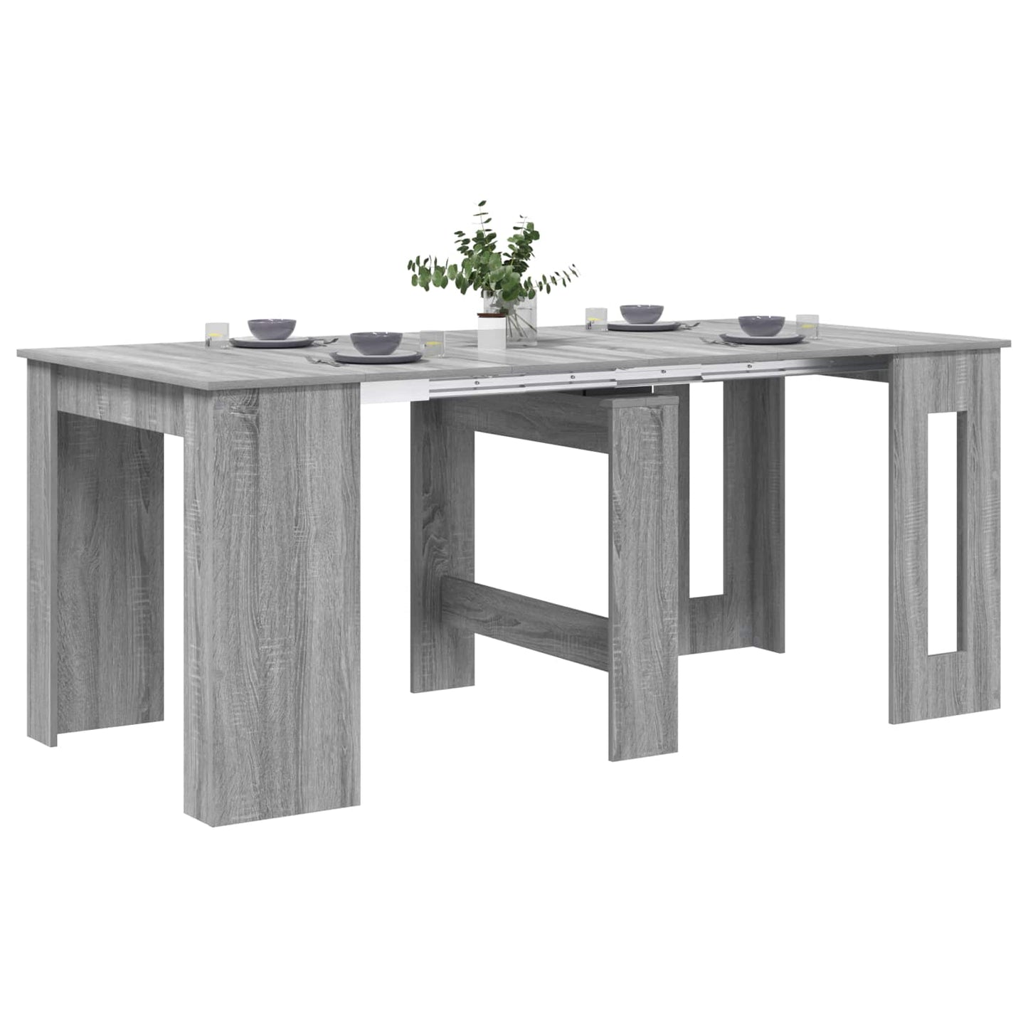 Spisebord 180 x 85 x 75 cm Konstruert tre Grå Sonoma