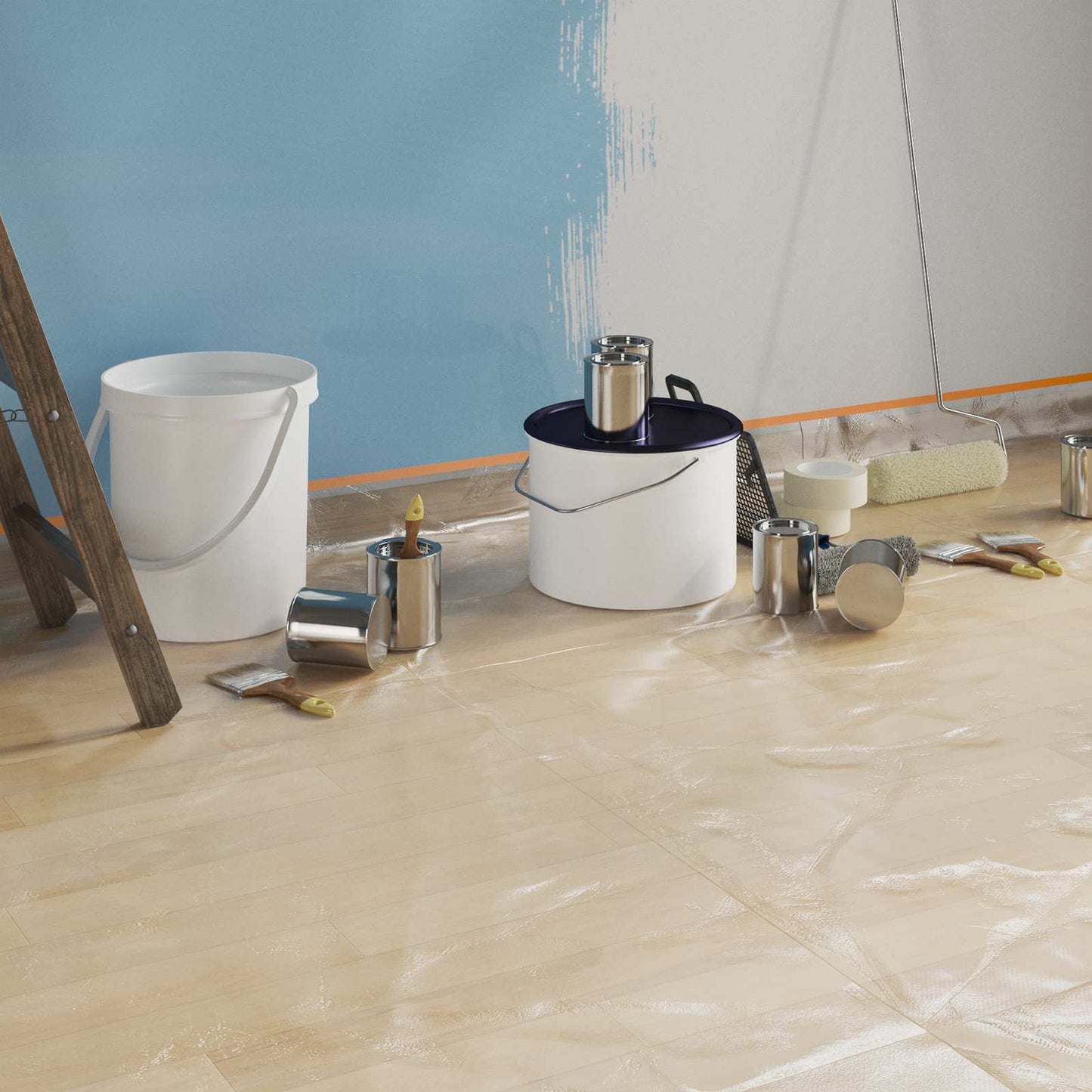 Støvbånd med limtape 12 pcs Gjennomsiktig 30 x 3300 cm HDPE