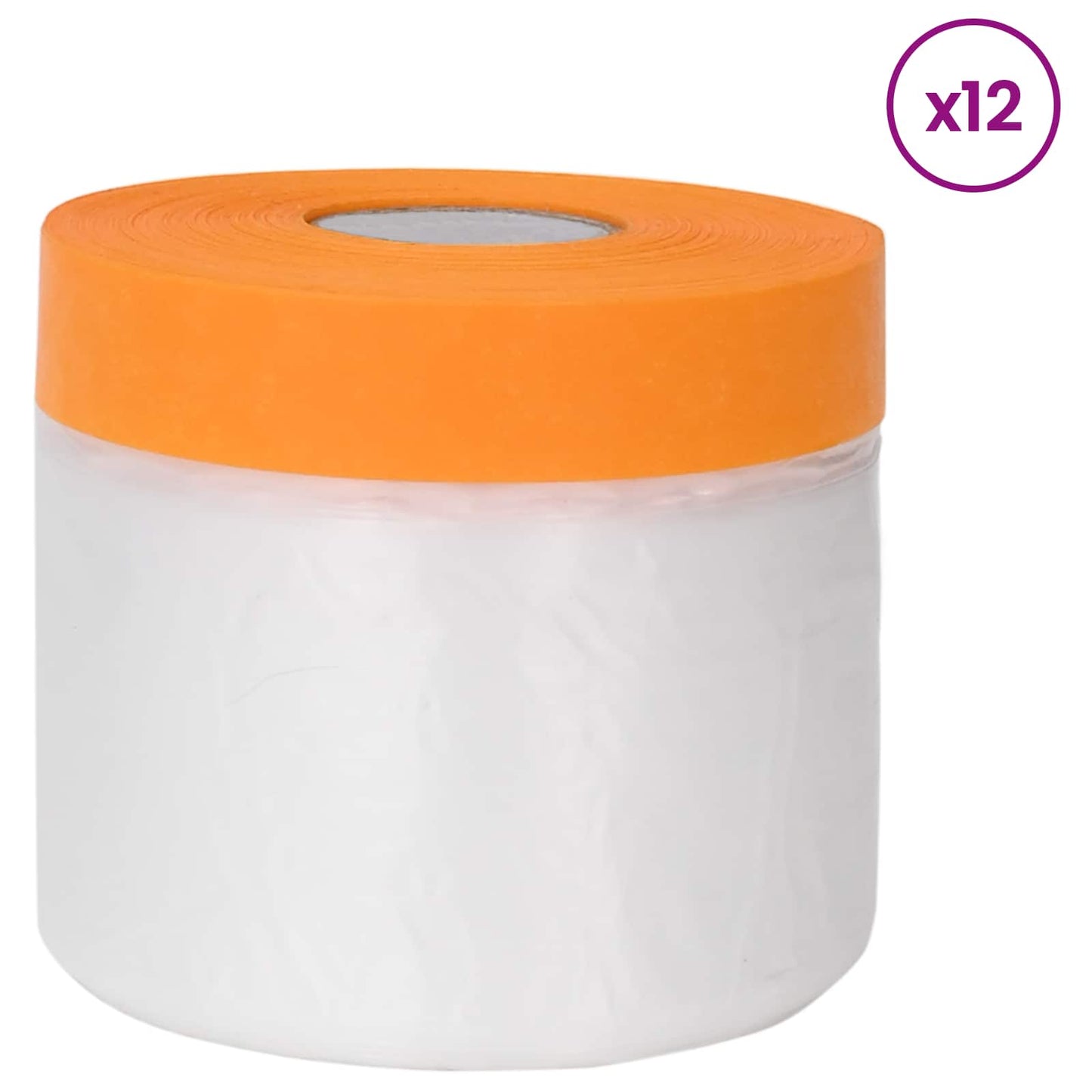 Støvbånd med limtape 12 pcs Gjennomsiktig 55 x 3300 cm HDPE