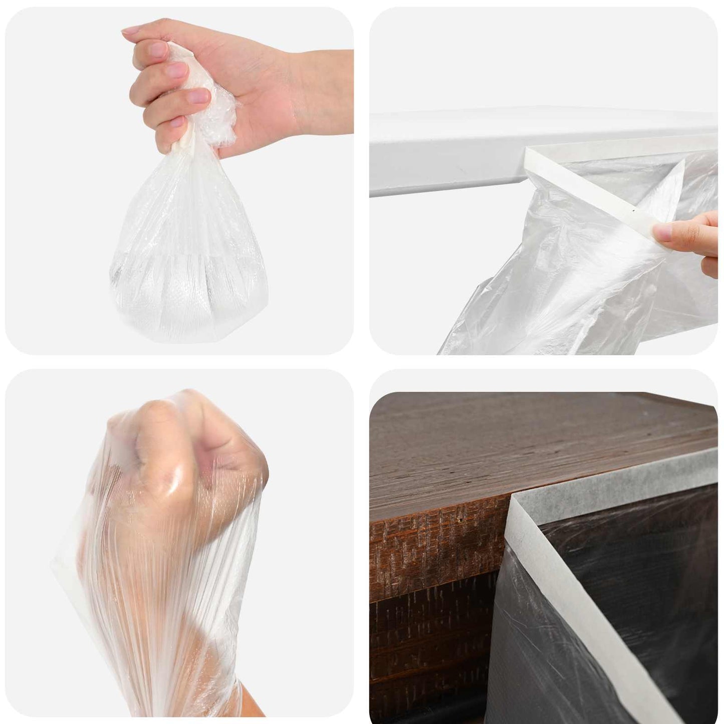 Støvduk med klebrig tape 12 pcs Gjennomsiktig 270 x 1600 cm