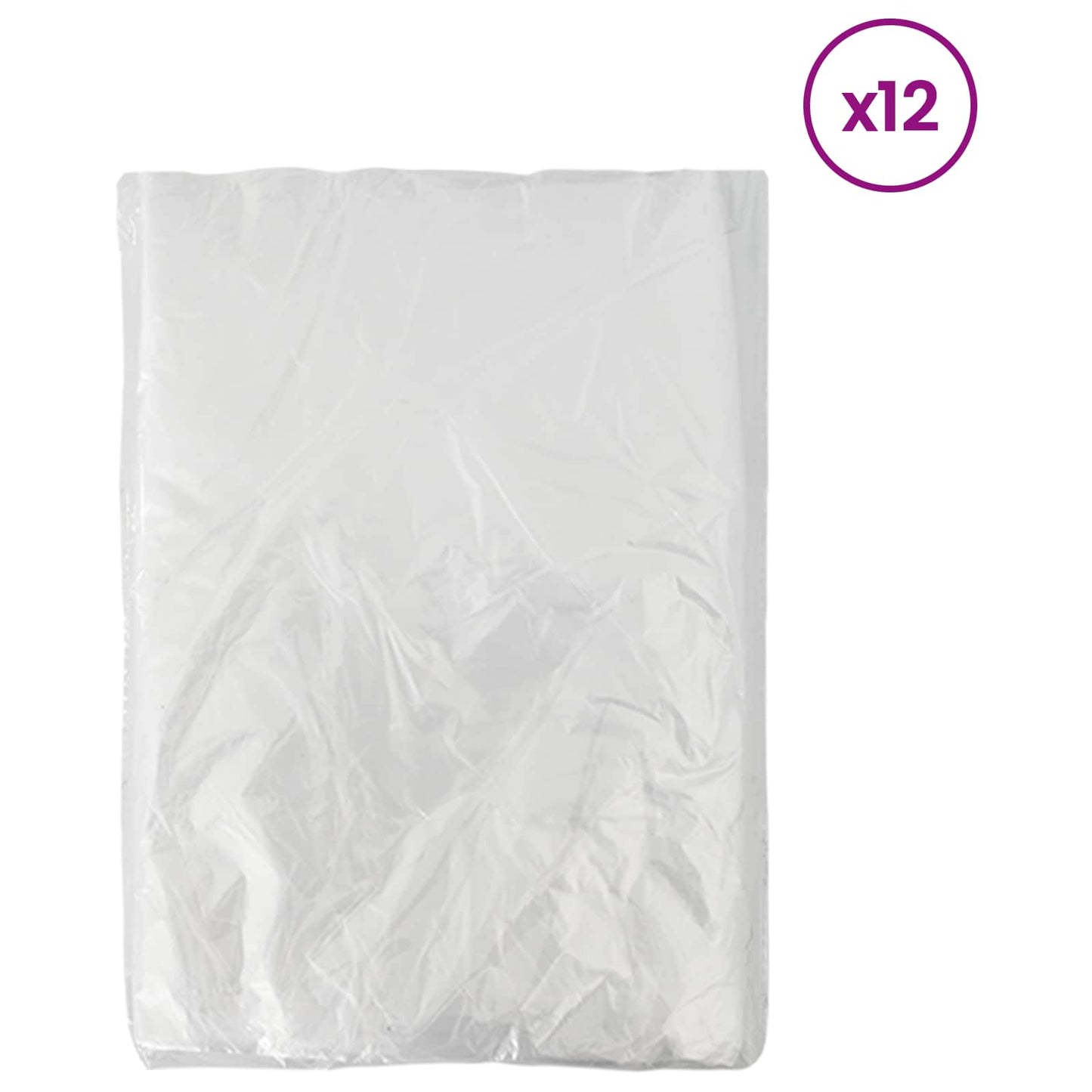 Støvark 12 pcs Gjennomsiktig 400 x 500 cm HDPE