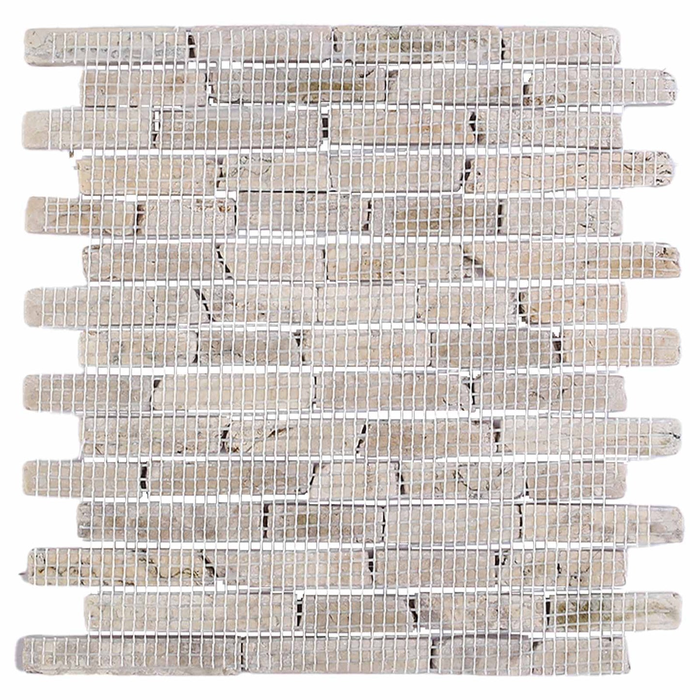 Mosaic Fliser Krem 30 x 30 cm Marmor