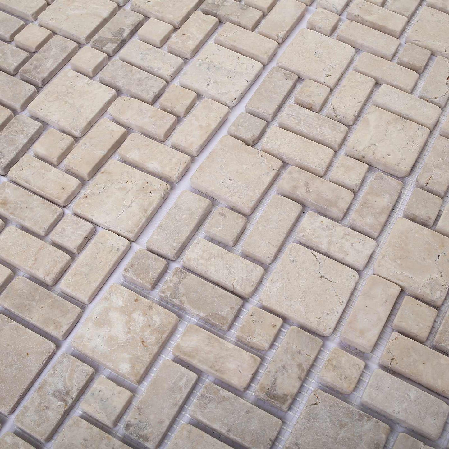 Mosaic Fliser Krem 30 x 30 cm Marmor