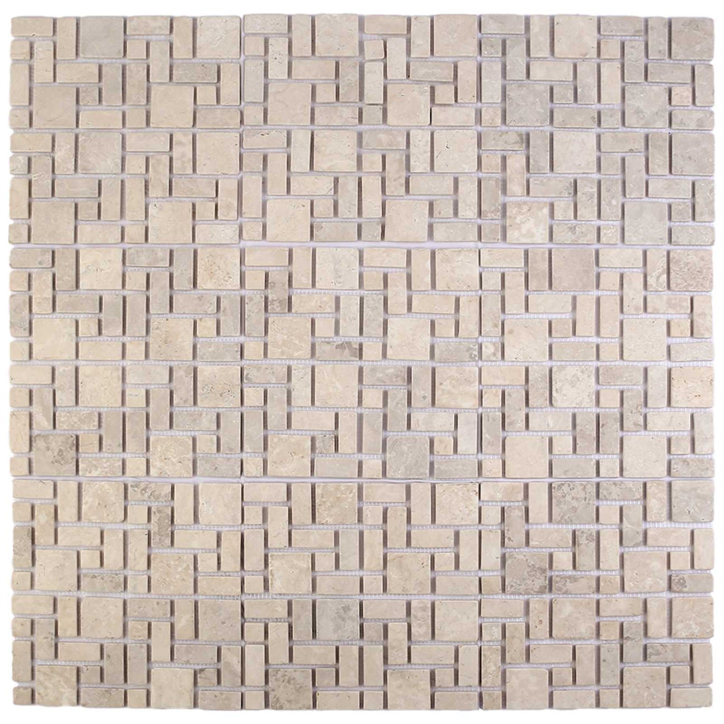 Mosaic Fliser Krem 30 x 30 cm Marmor