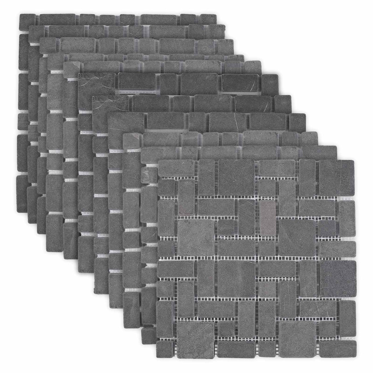 Mosaic Fliser Grå 30 x 30 cm Marmor