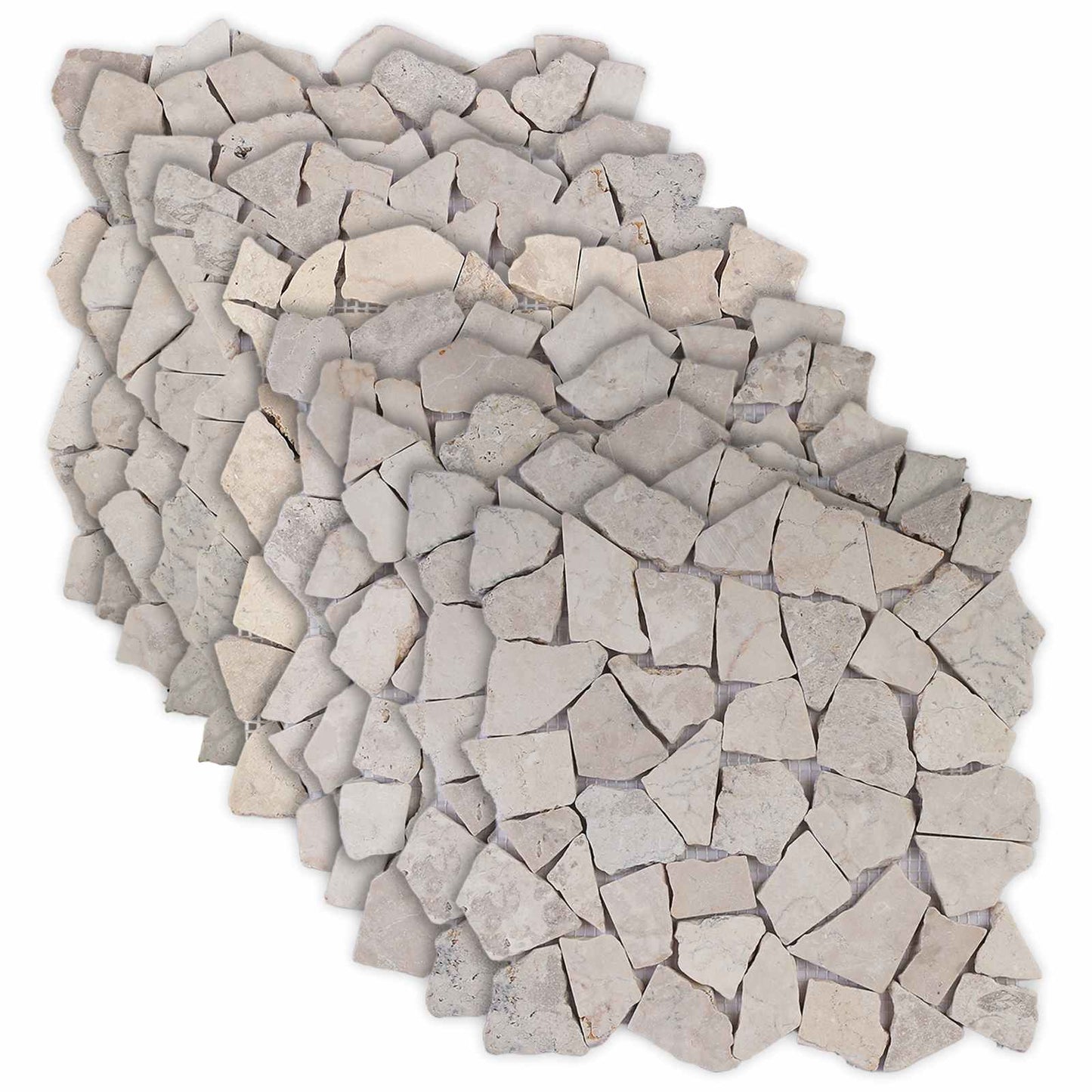 Mosaic Fliser Krem 30 x 30 cm Marmor
